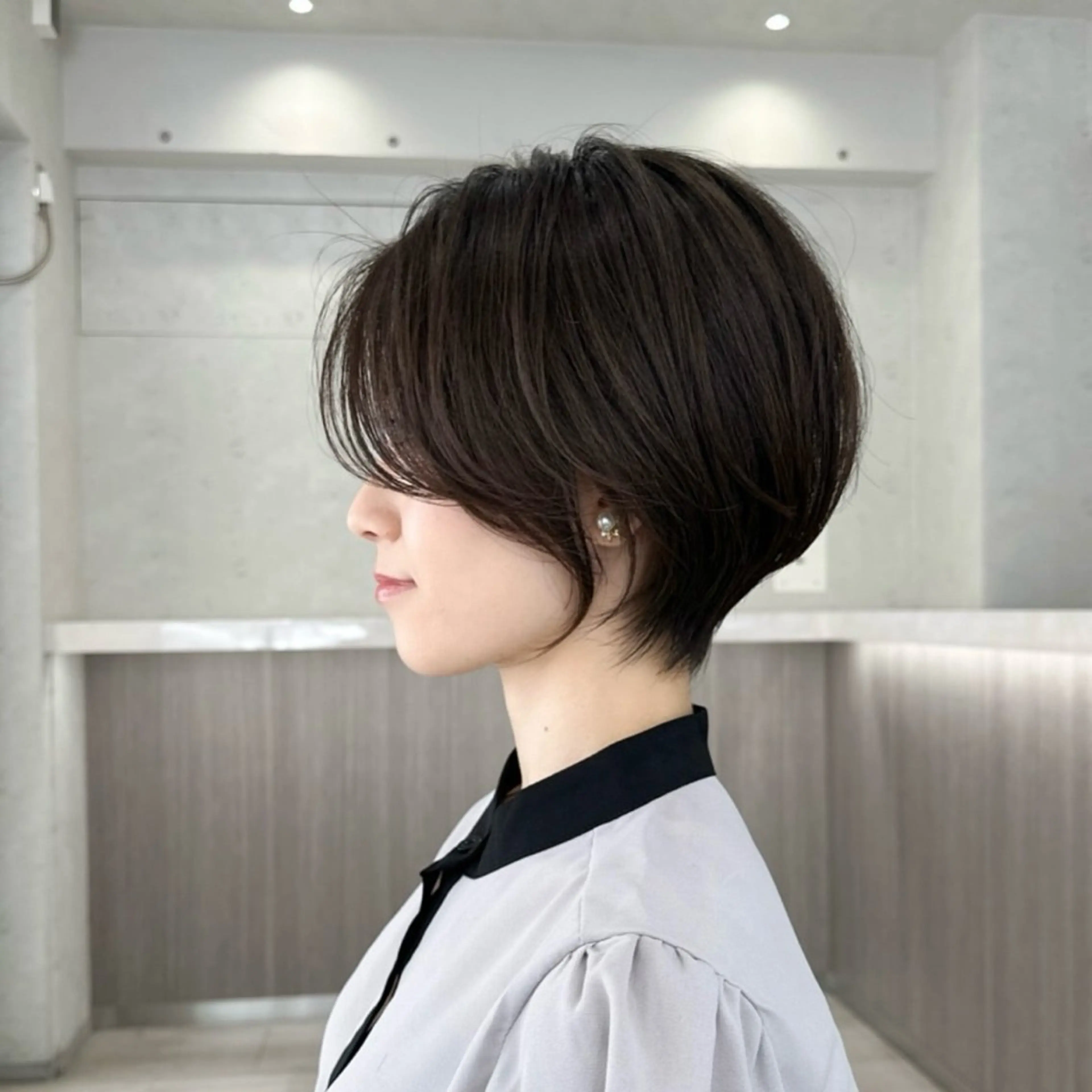 ショート 透明感カラー ふうか　渋谷のヘアスタイル