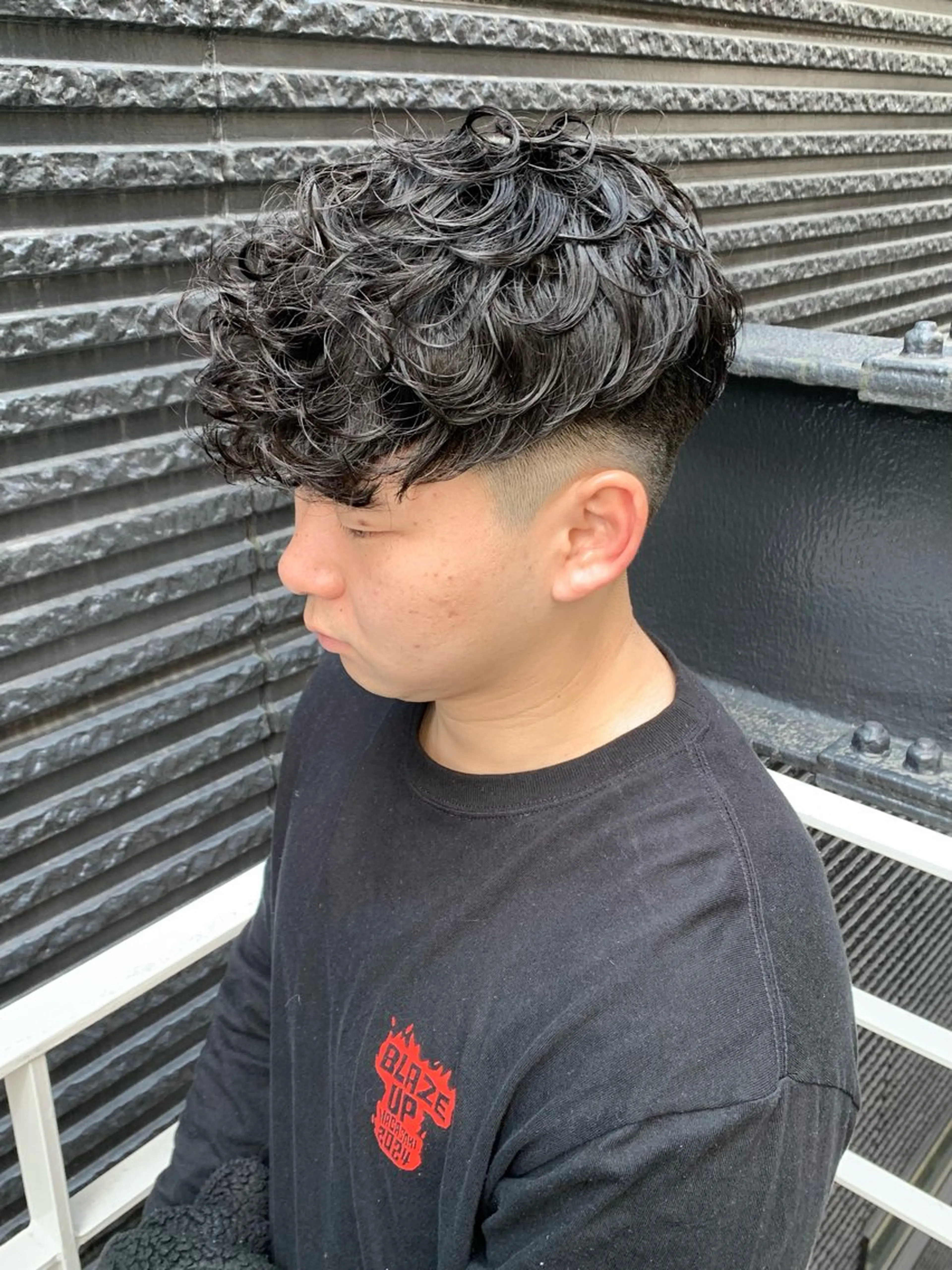 パーマ メンズ カット パーマ 佐藤 大翔のヘアスタイル