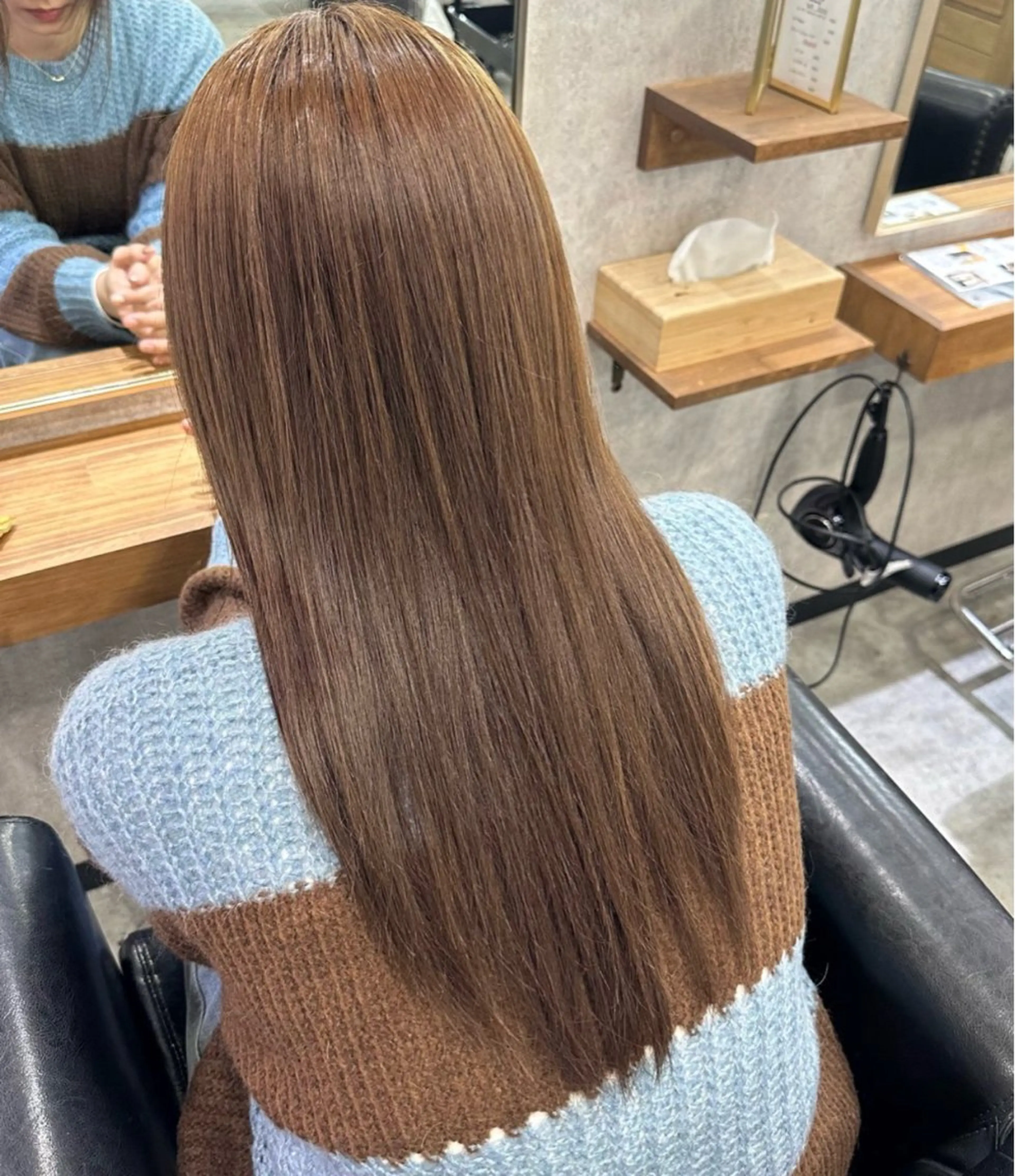 【ブリーチ無し】透明感Wカラー➕トリートメントの写真