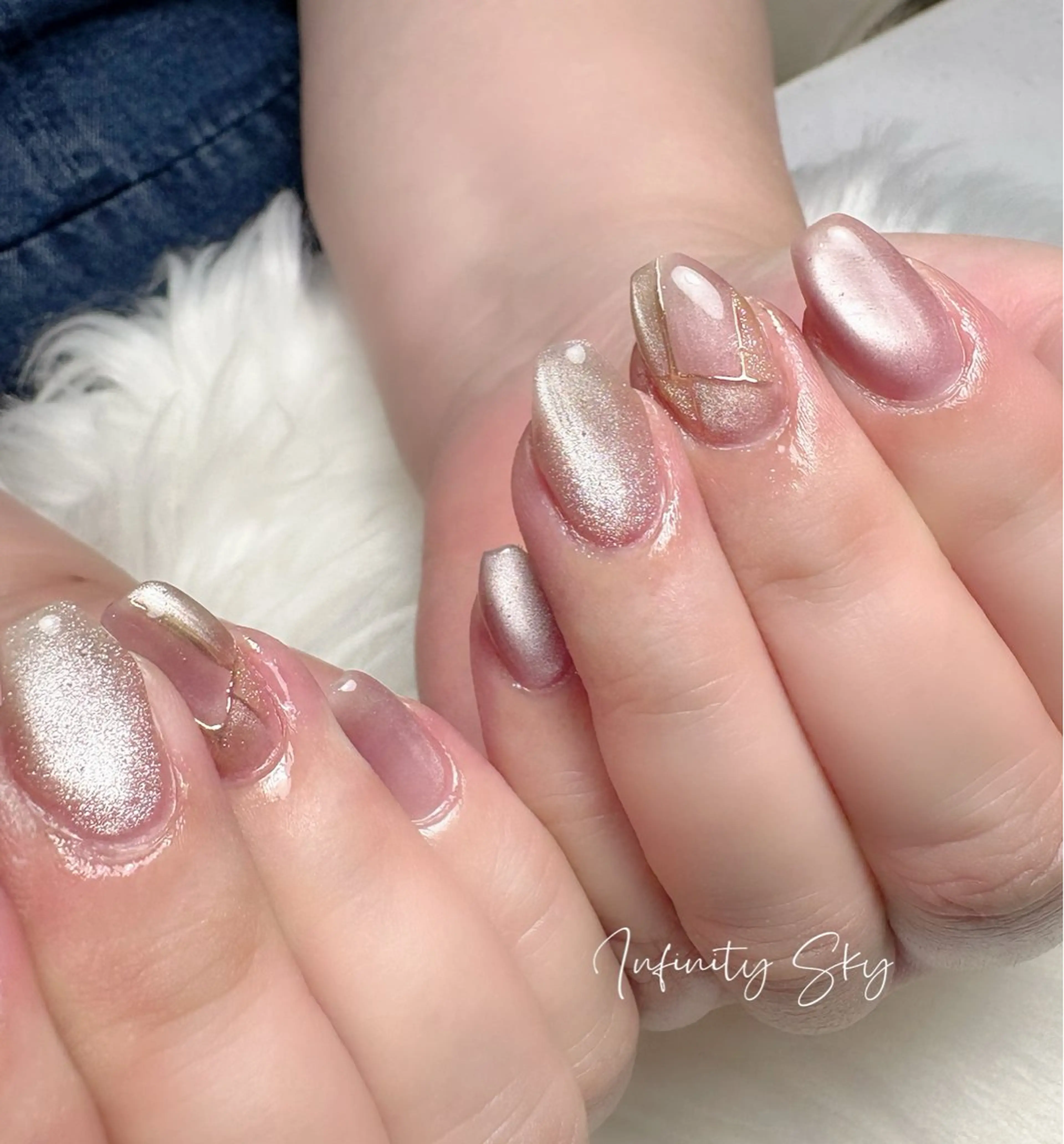 ネイル マグネットネイル infinity skyのネイルデザイン