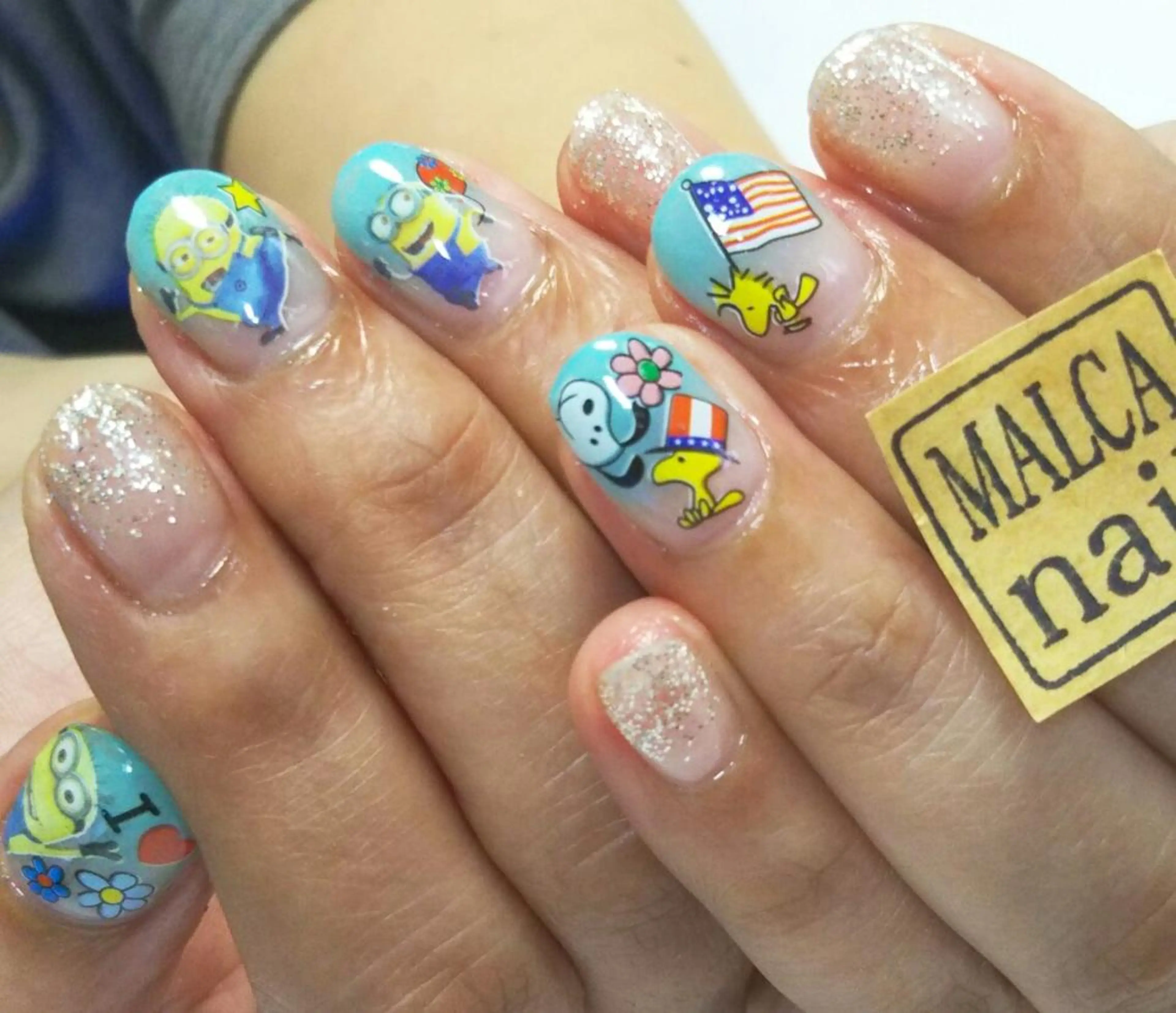 セミロング ヘアアレンジ パーマ ネイル キッズ マツエク・マツパ MALCAnail(マルカネイル)所属・荒木 莉奈のネイルデザイン