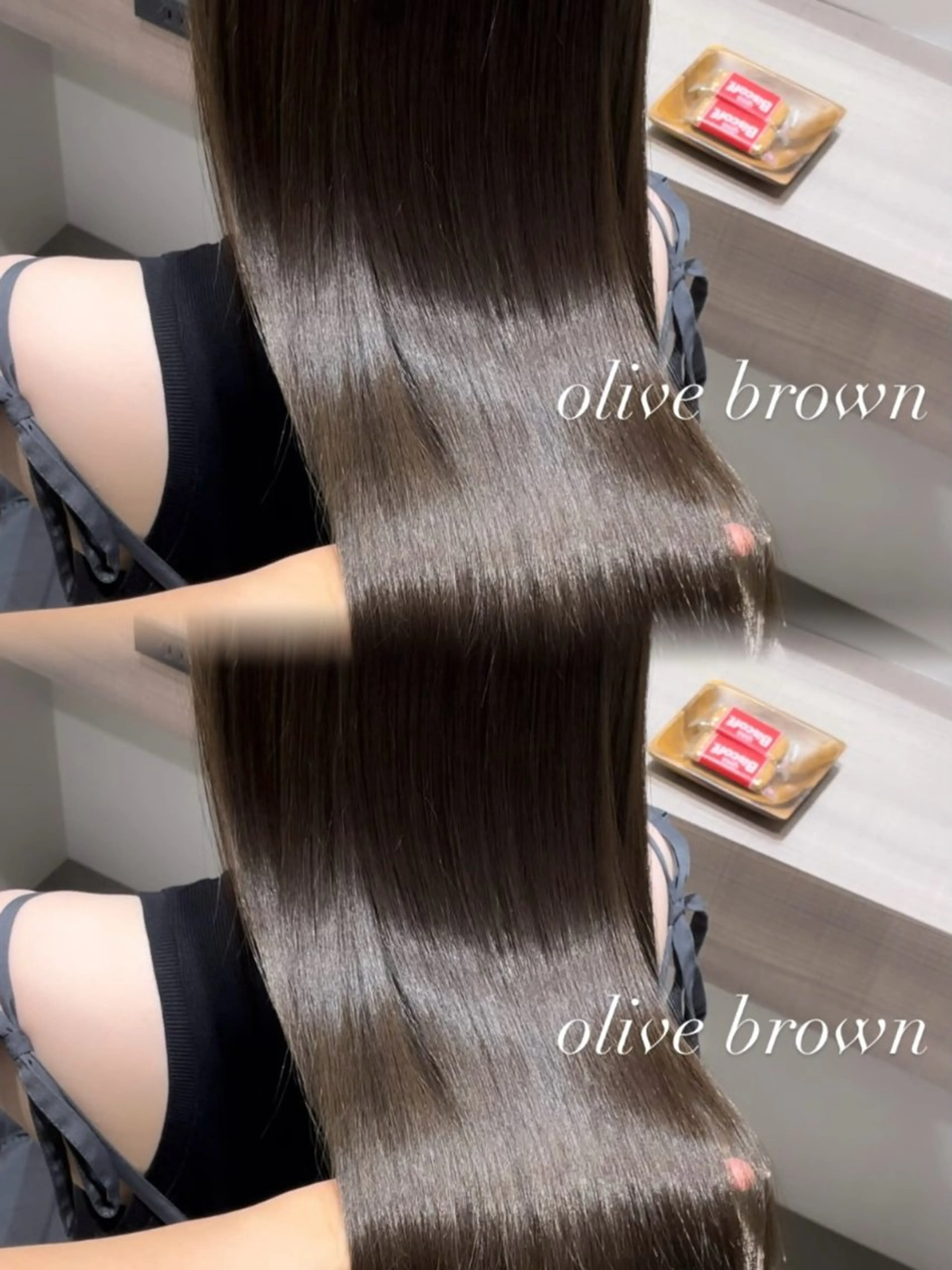 セミロング カット 縮毛矯正 トリートメント Ella所属・nana【艶髪】/ レイヤー/縮毛矯正のヘアスタイル