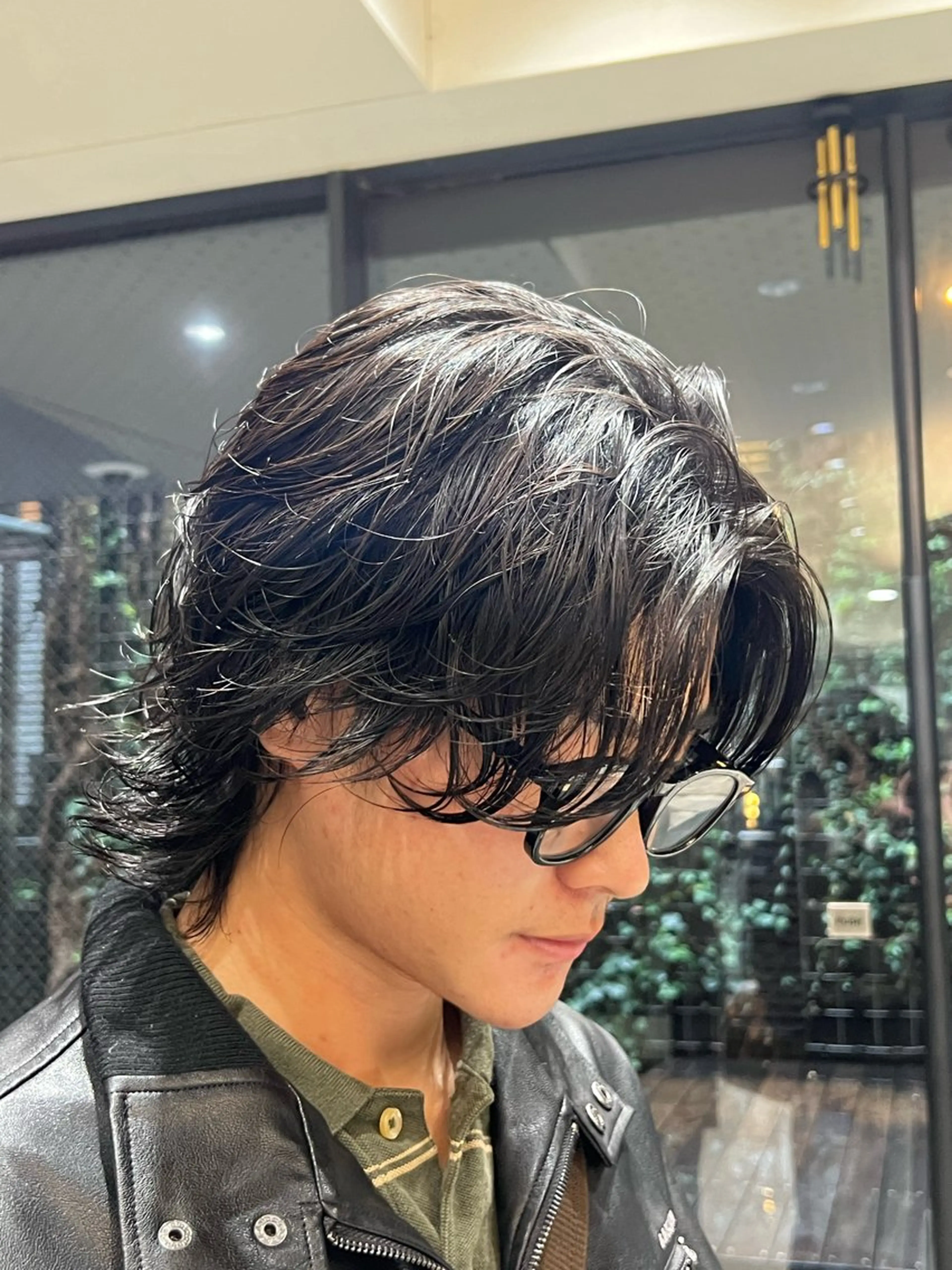 ミディアム パーマ メンズ カット パーマ トリートメント ケンシロウ メンズパーマ特化⭕️のヘアスタイル