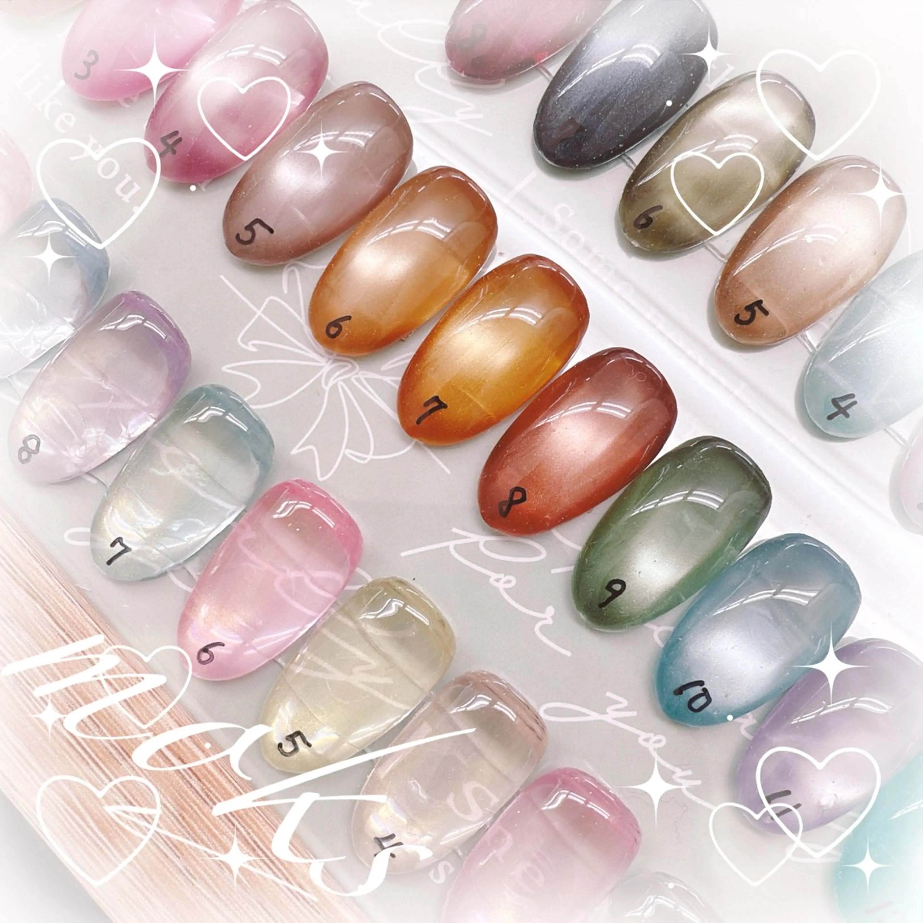 ネイル マグネットネイル ハンドネイル ハンドケア 胡蝶蘭レディースサロ ンNailMOKAのネイルデザイン