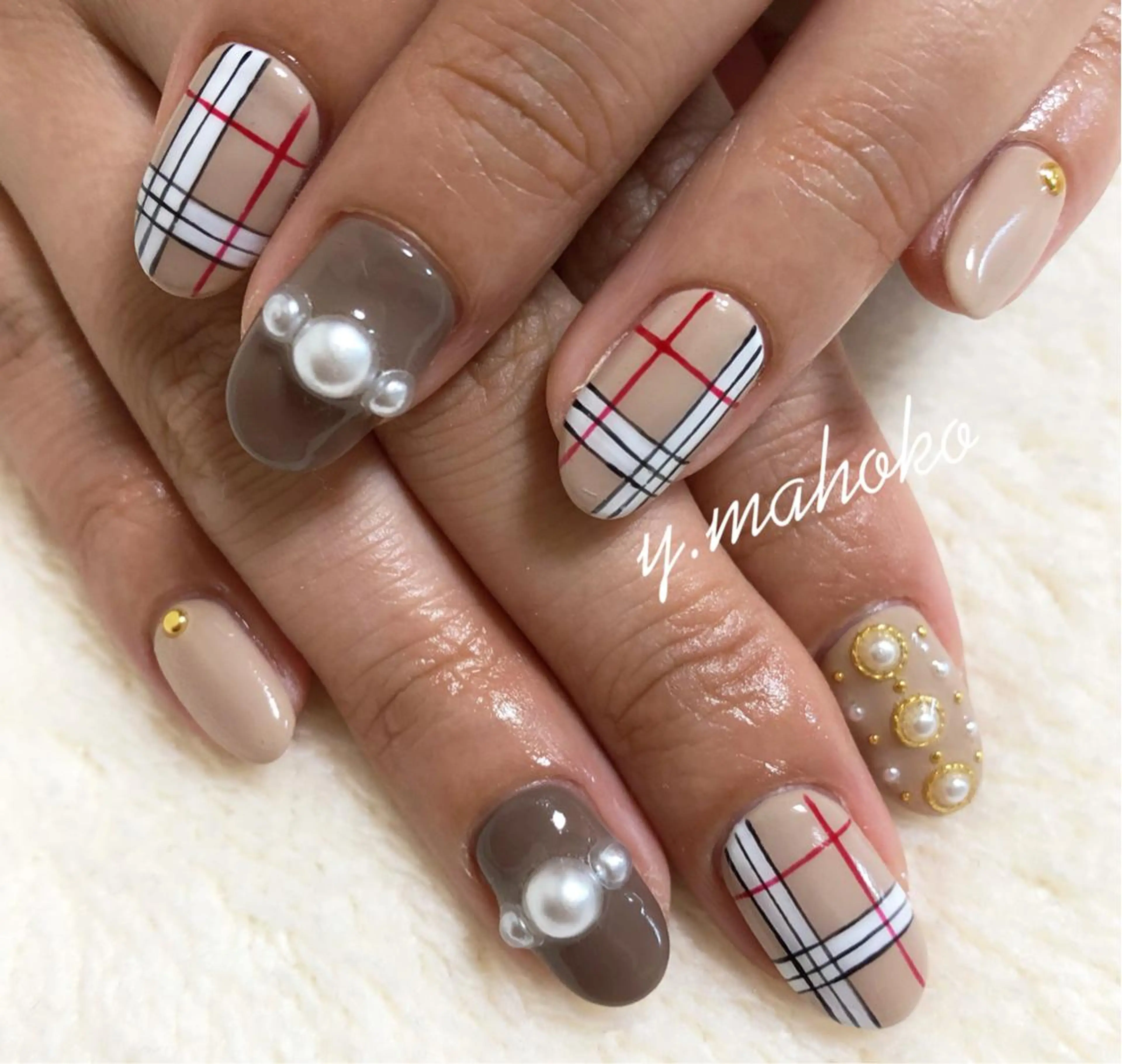 ネイル ハンドネイル She nail studio 原宿所属・パラジェル有/ スカルプ/mahoのネイルデザイン