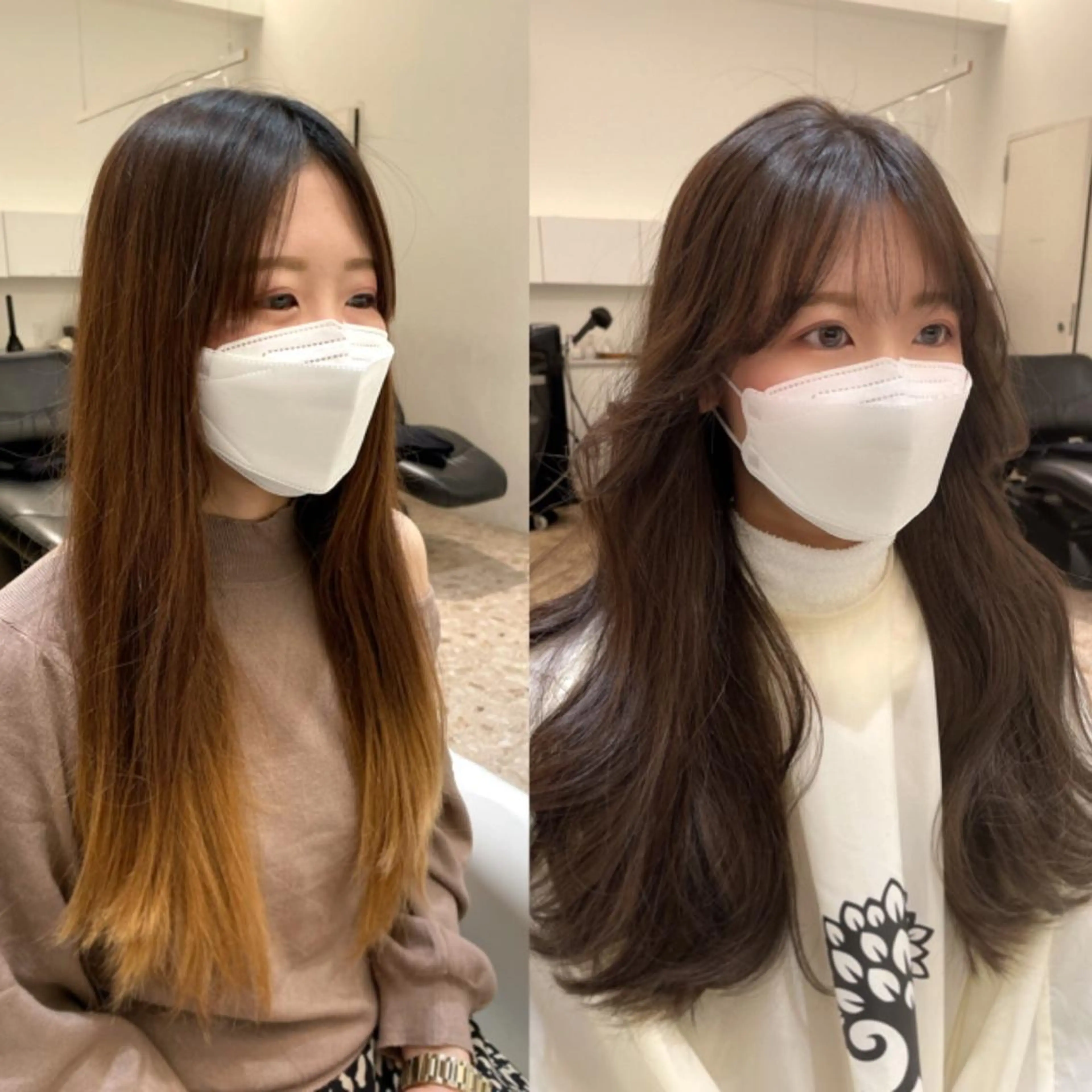 ロング カット ヘアカラー トリートメント 京都レイヤーカット/ 縮毛矯正/羽柴りくのヘアスタイル