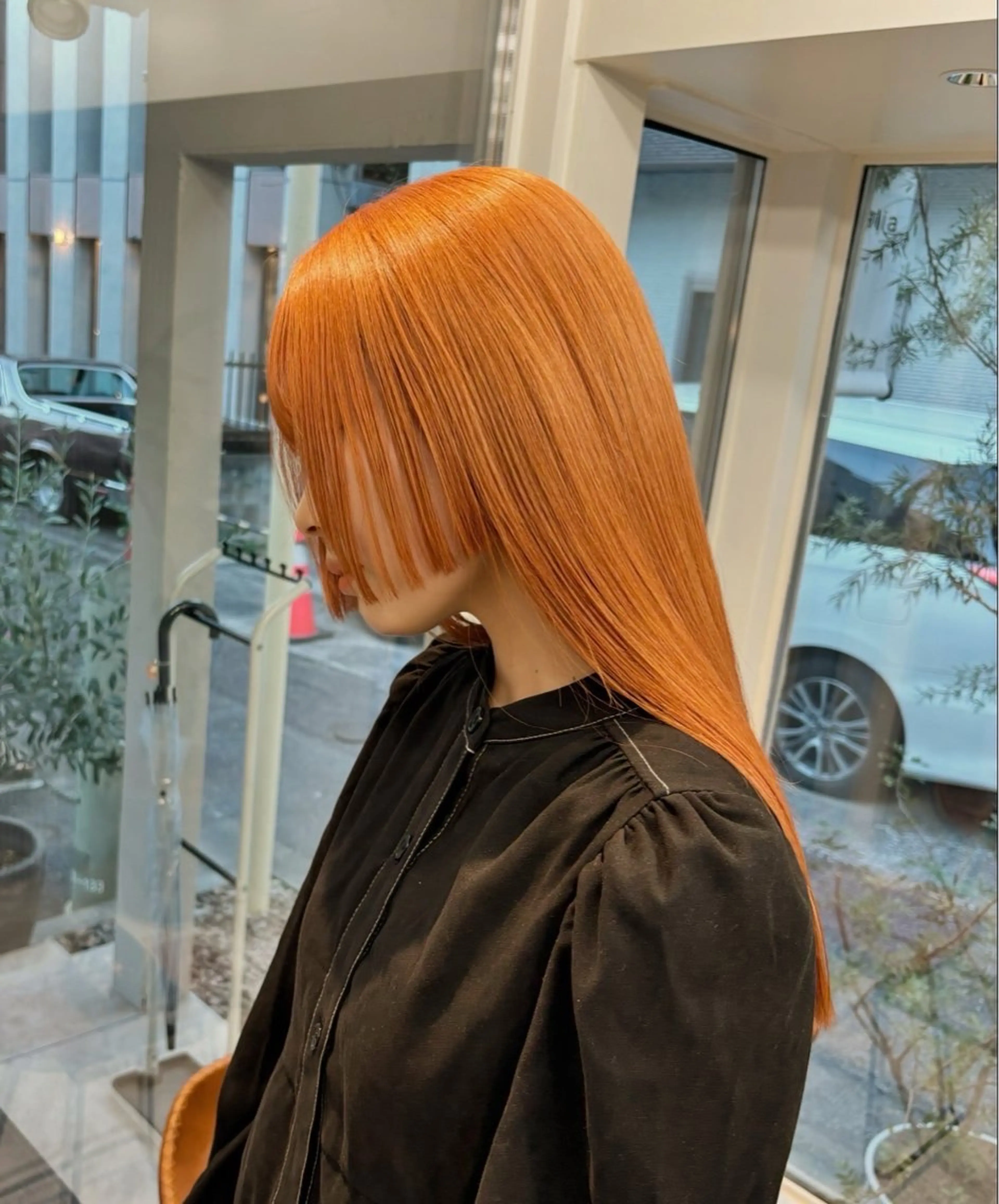 ミディアム カラー カット ヘアカラー トリートメント オリーブ/縮毛♡ Natsuno🩰のヘアスタイル