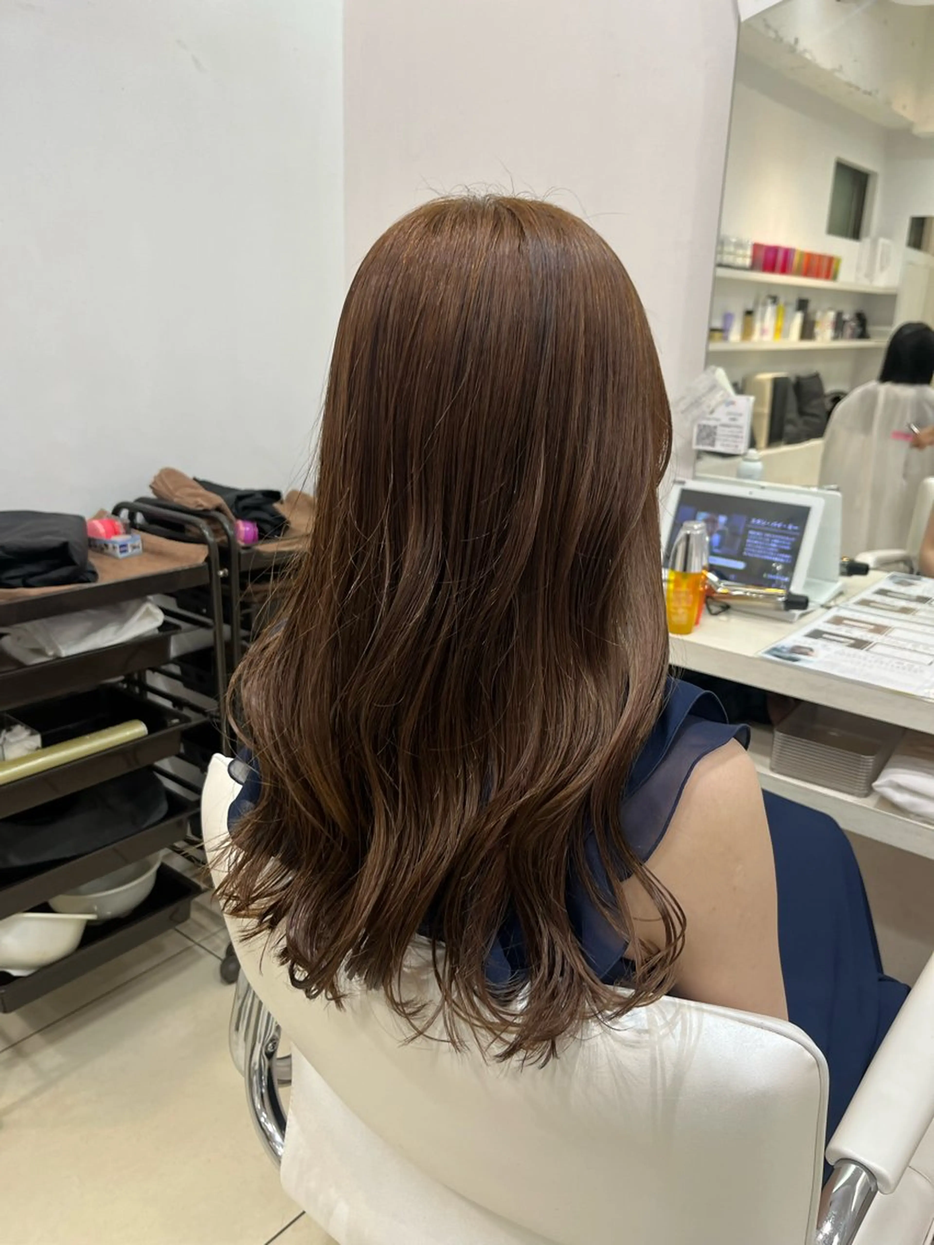 ロング カラー ブリーチ ブリーチなしカラー ヘアカラー トリートメント 🤎ベージュカラー/ 髪質改善/山岸🤎のヘアスタイル
