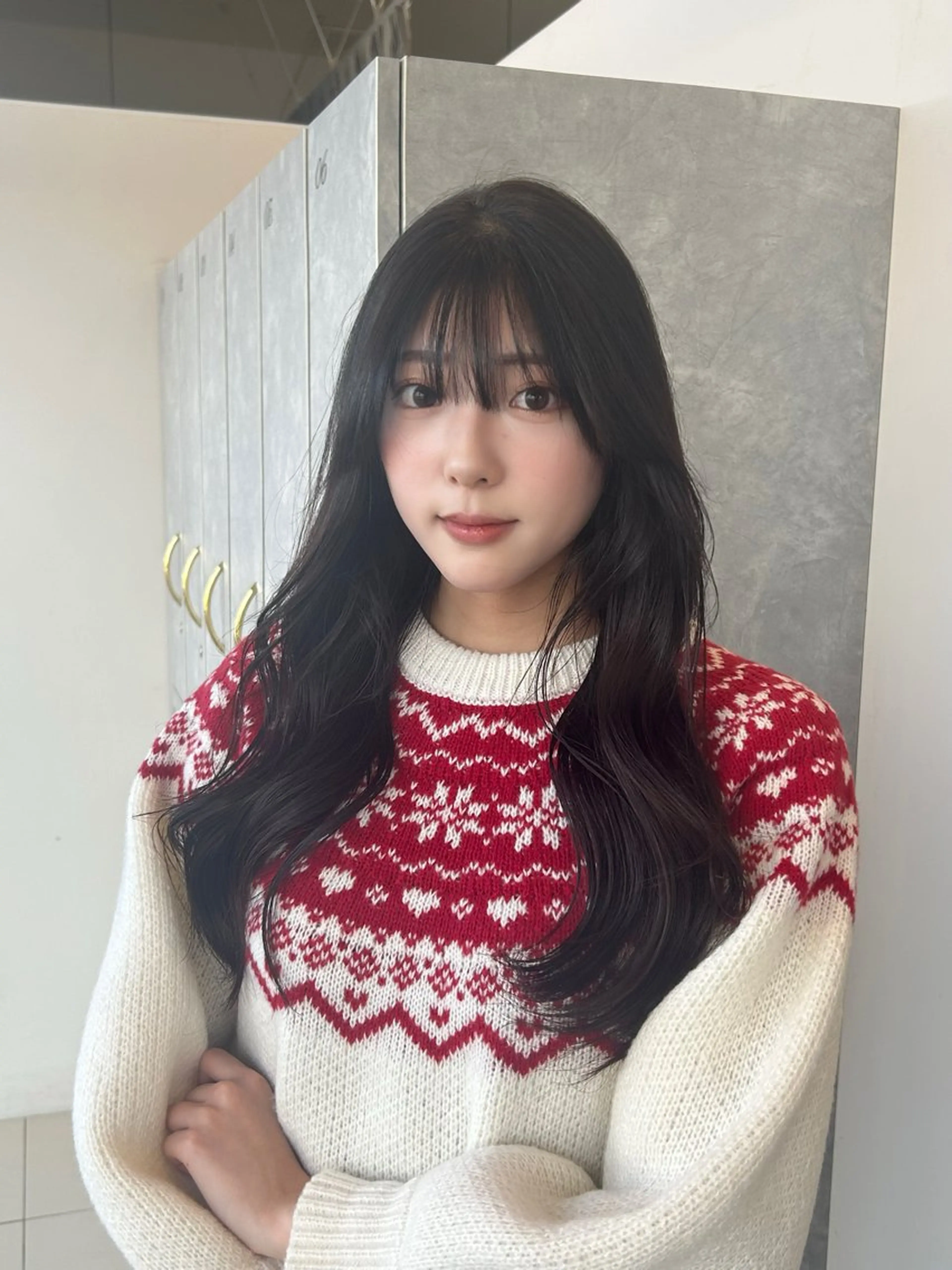 【艶巻きロングに変身】韓国風コテ巻きパーマ＋韓国レイヤーで大人美人の写真