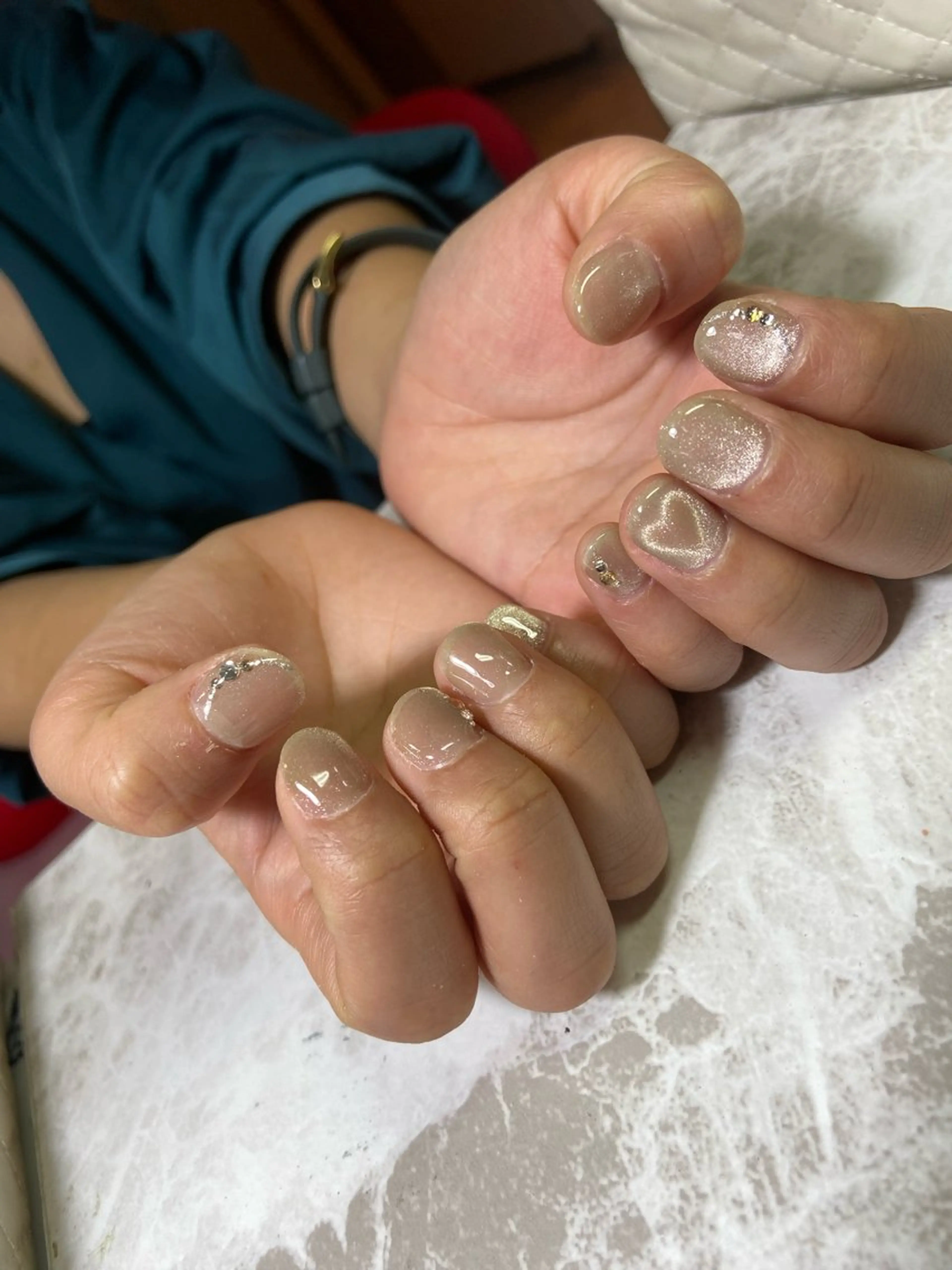 ネイル ハート マグネットネイル 持ち込み Lulu charisu所属・lulucharis nailのネイルデザイン