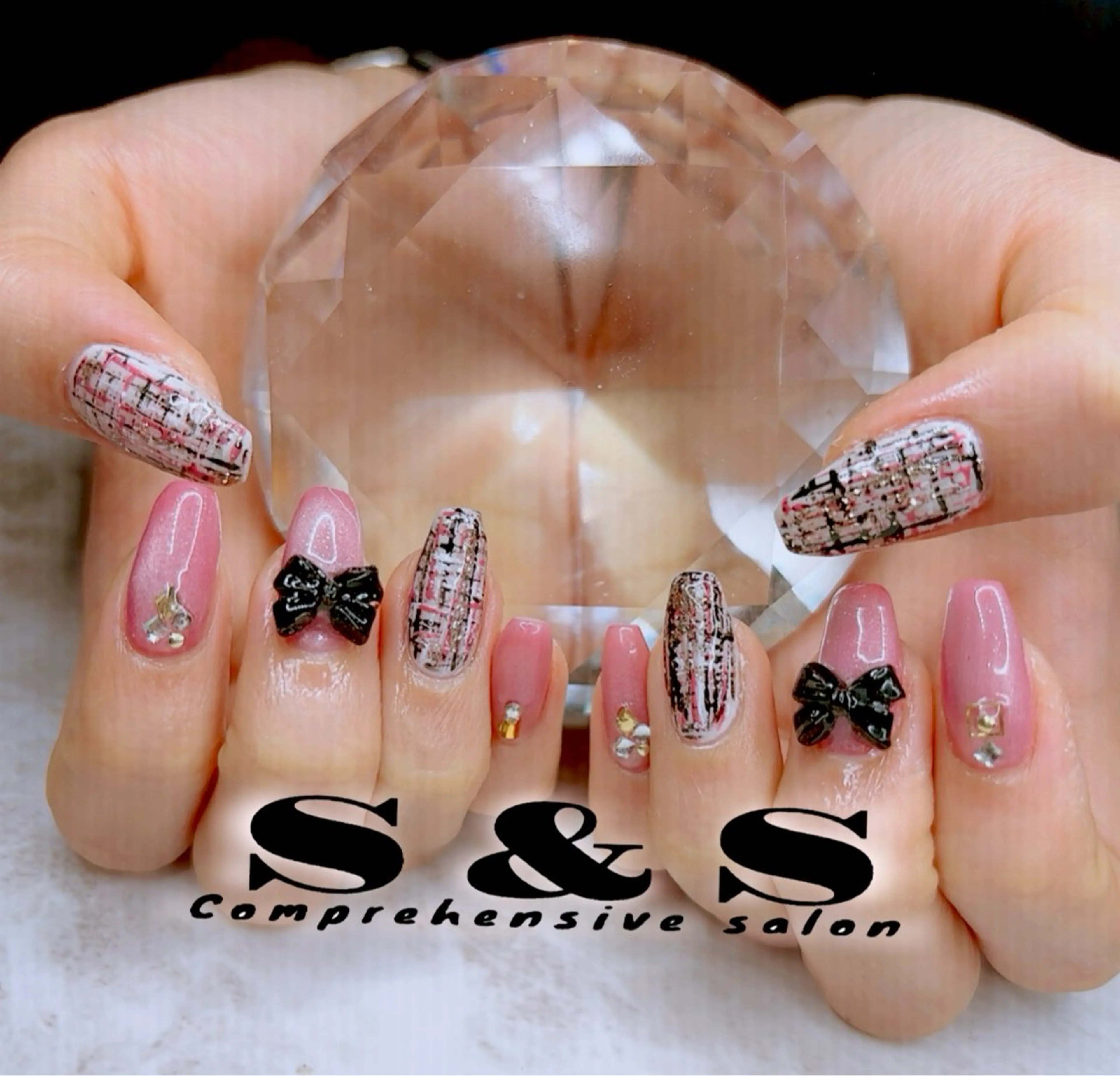 ネイル 長さ出し メンズネイル 持ち込み S&S 村田小百合のネイルデザイン