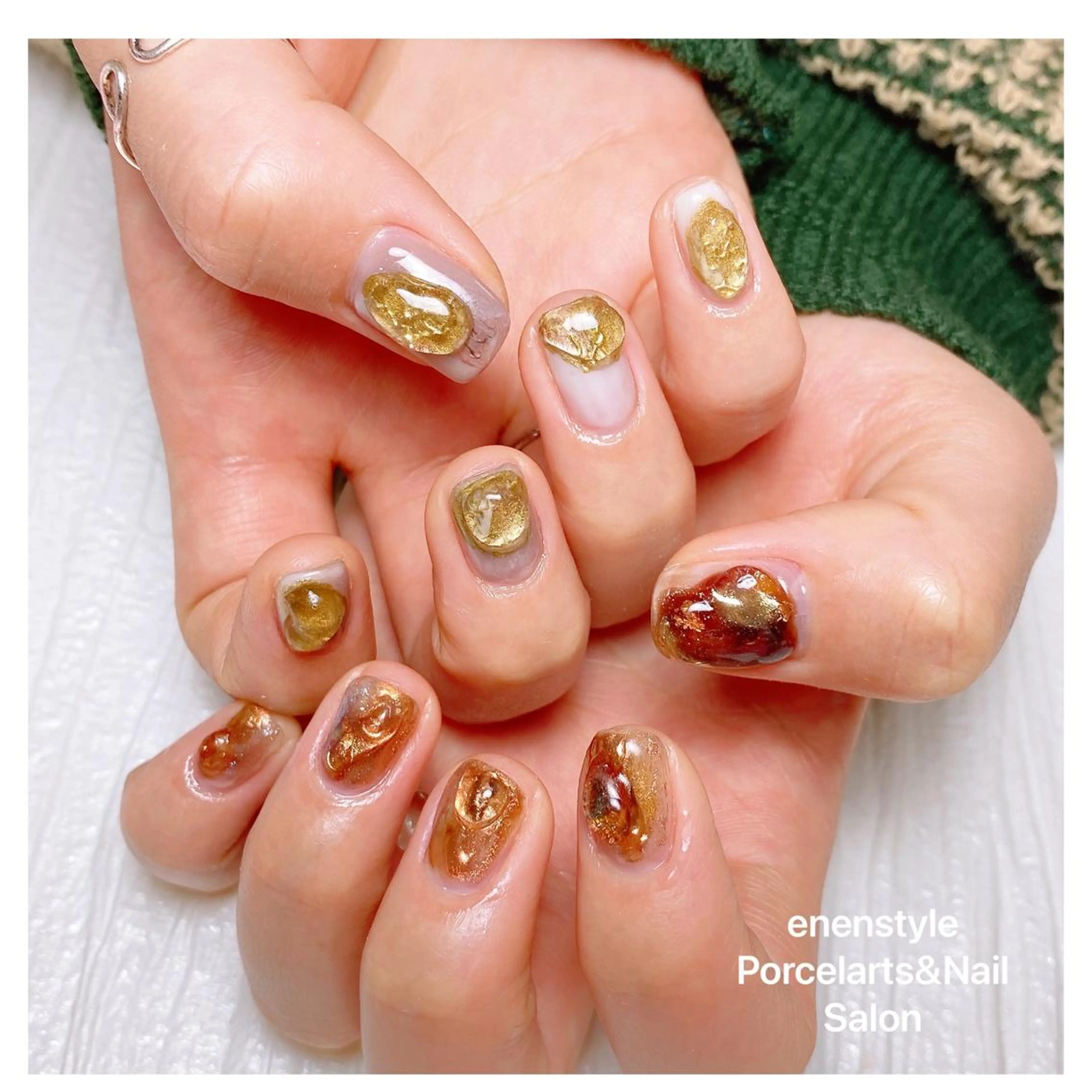 ミディアム ネイル 👑enen style👑のネイルデザイン