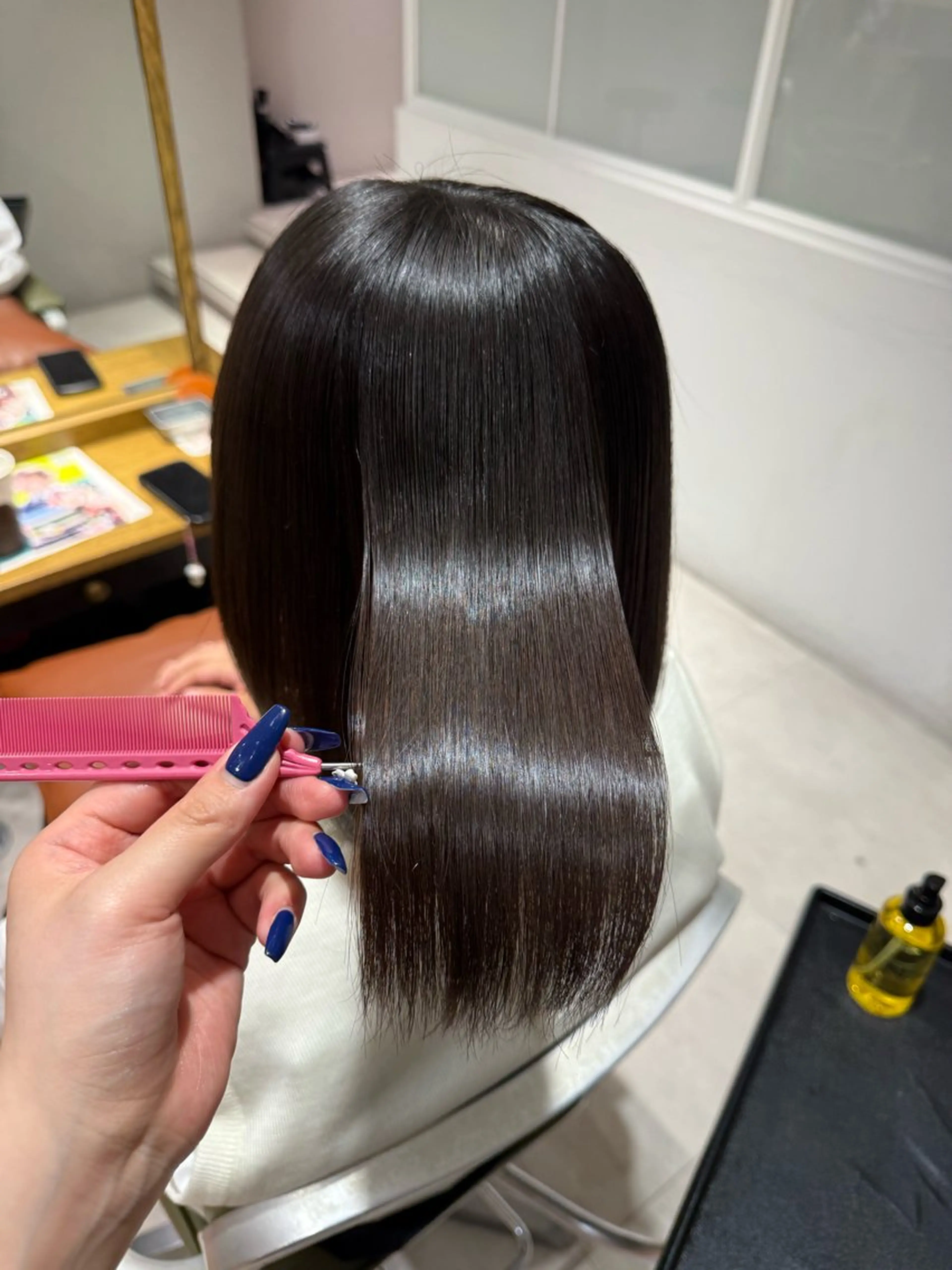 《髪に優しい》⭐️カット＋髪質改善ストレート＋TOKIOトリートメントの写真