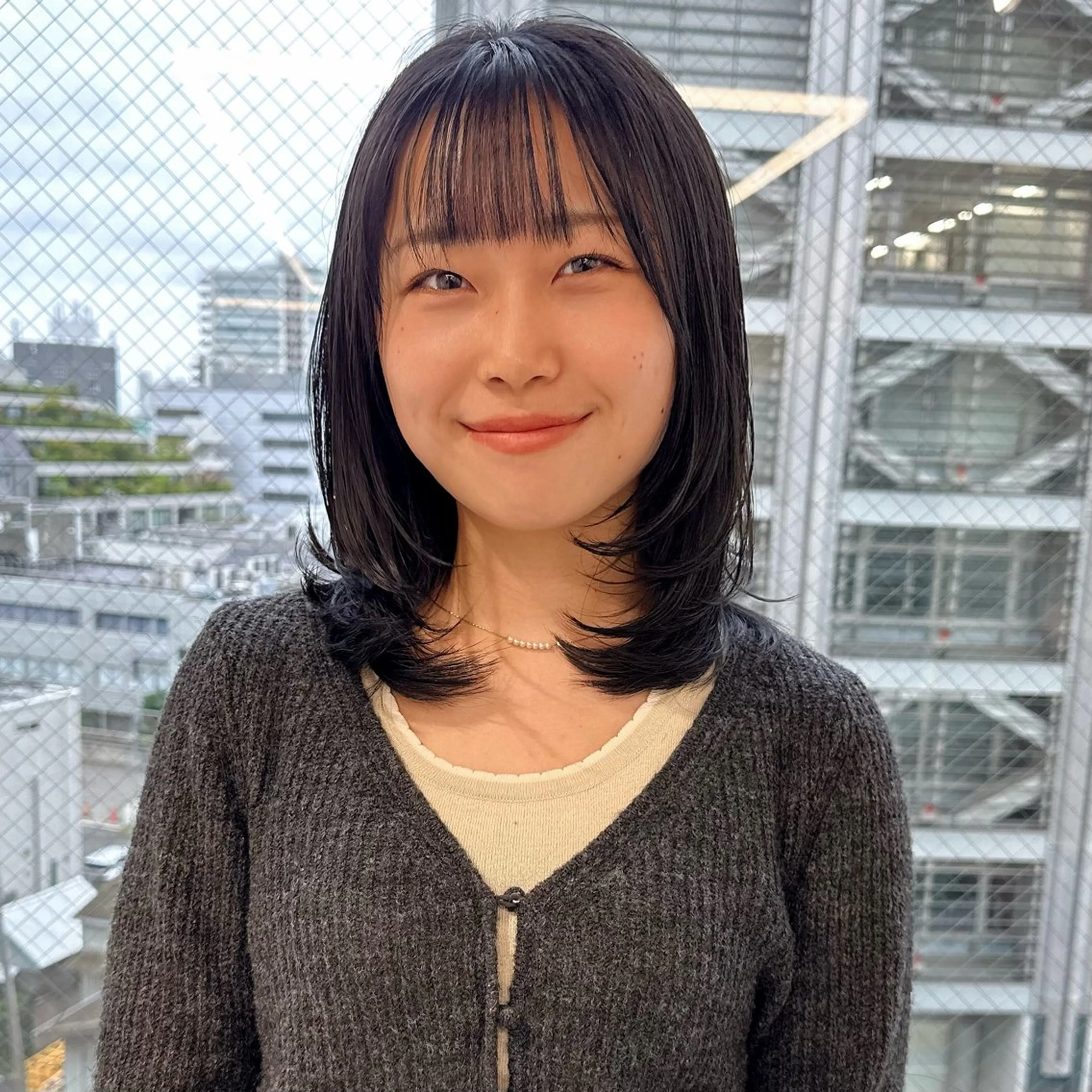 ミディアム カラー カット ヘアカラー トリートメント ブリーチなし/レイヤ ー特化🌈Tommyのヘアスタイル