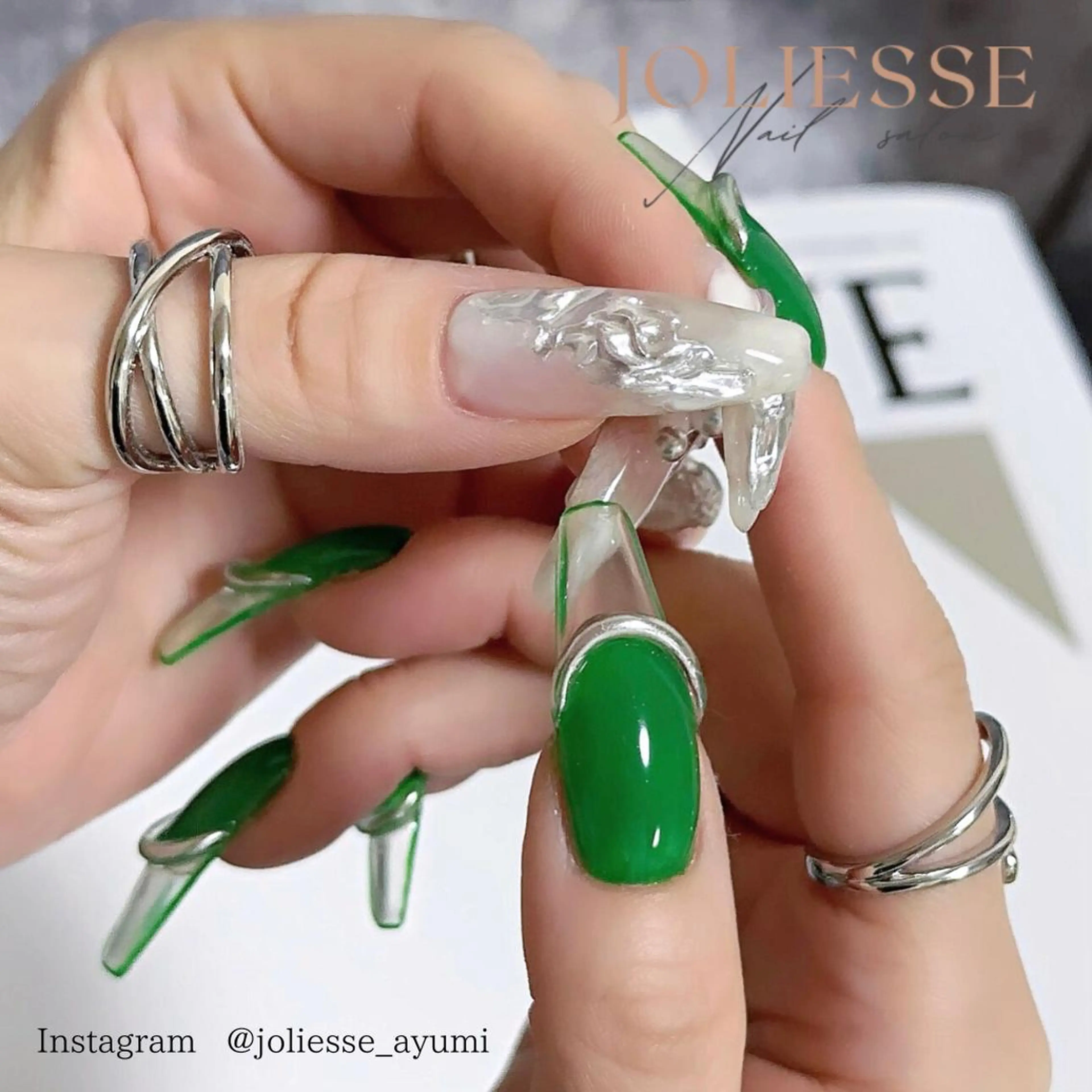 ネイル 夏ネイル ハンドネイル joliesse【ジョリエス】所属・JOLIESSE Ayumiのネイルデザイン