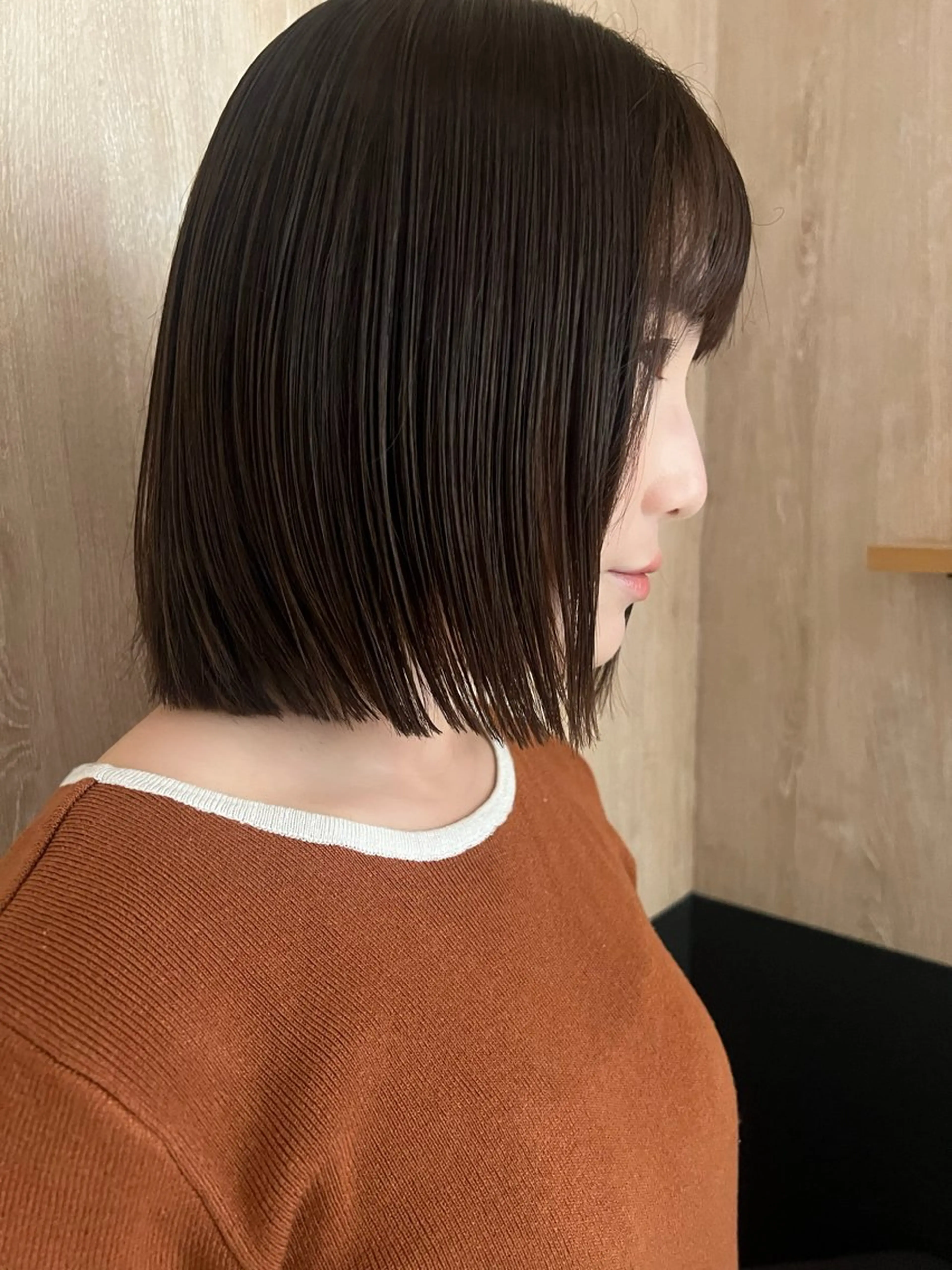 ミディアム レイヤー/艶カラー /yuan⟡.·のヘアスタイル