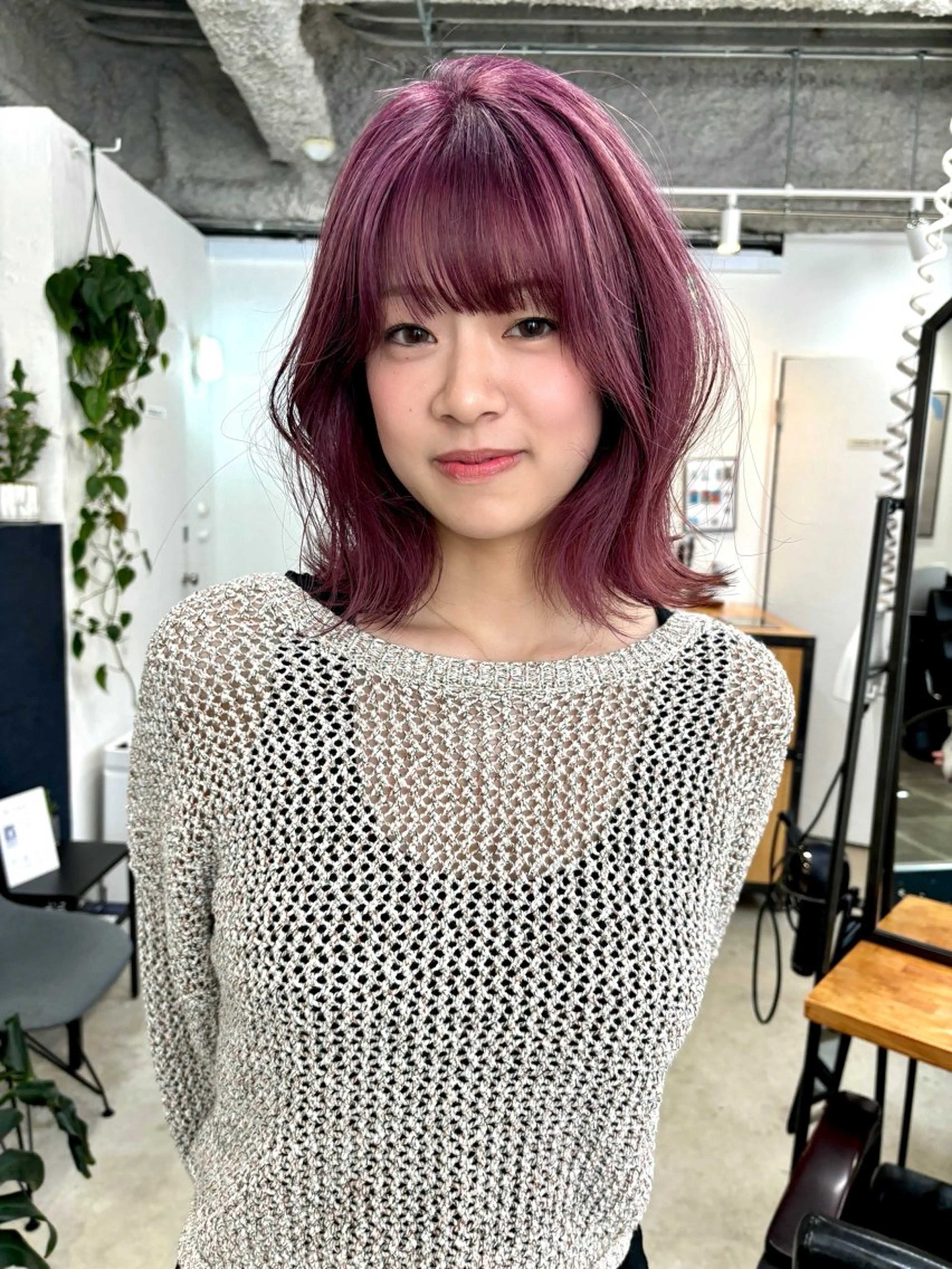 【☆新規人気クーポン☆】透明感カラー+トリートメント🩷可愛らしさや女性らしい大人な雰囲気も出せます🩷暖色の写真