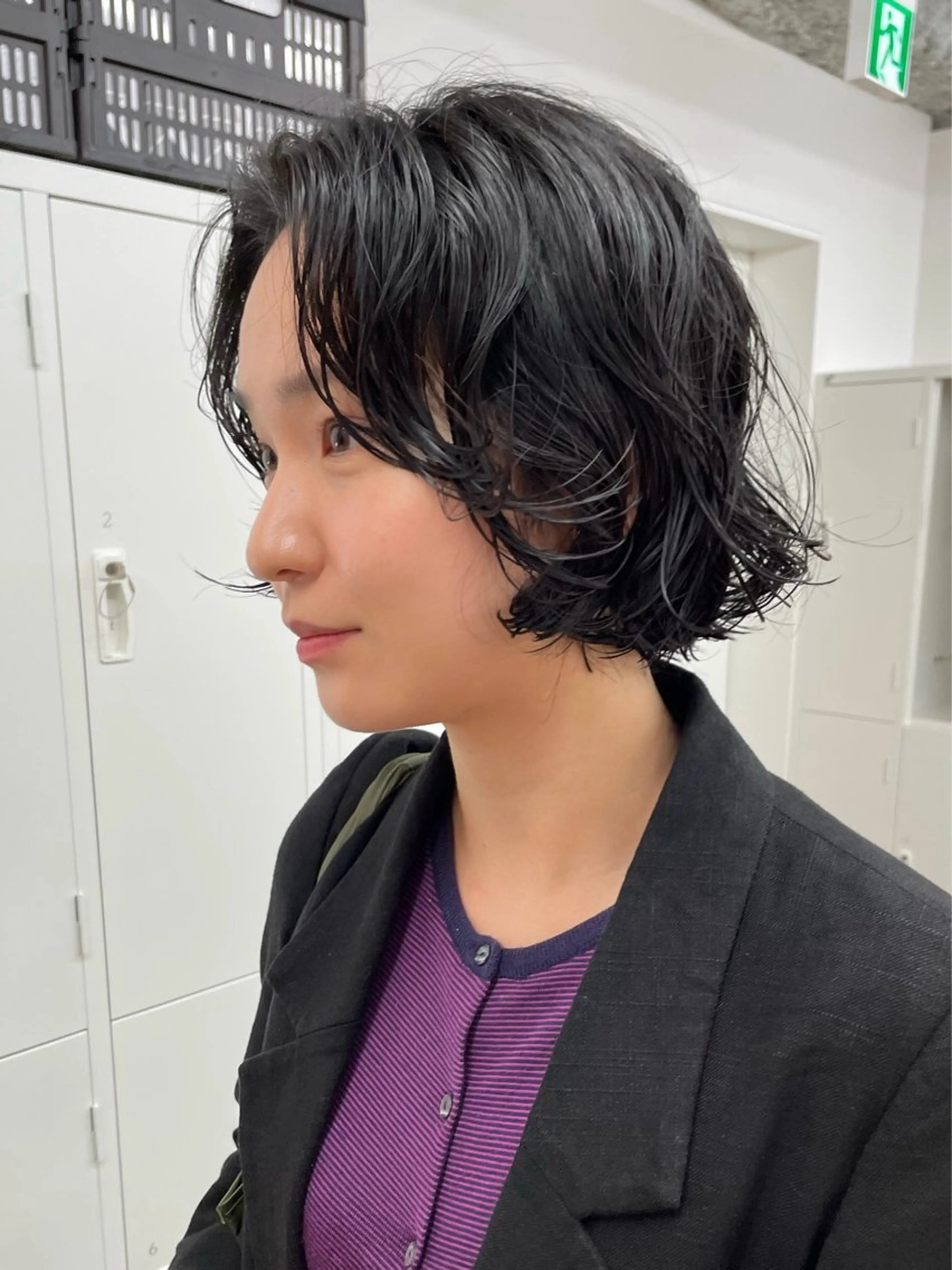 ショート パーマ カット パーマ レイヤーパーマ/ ショートパーマ/横浜のヘアスタイル