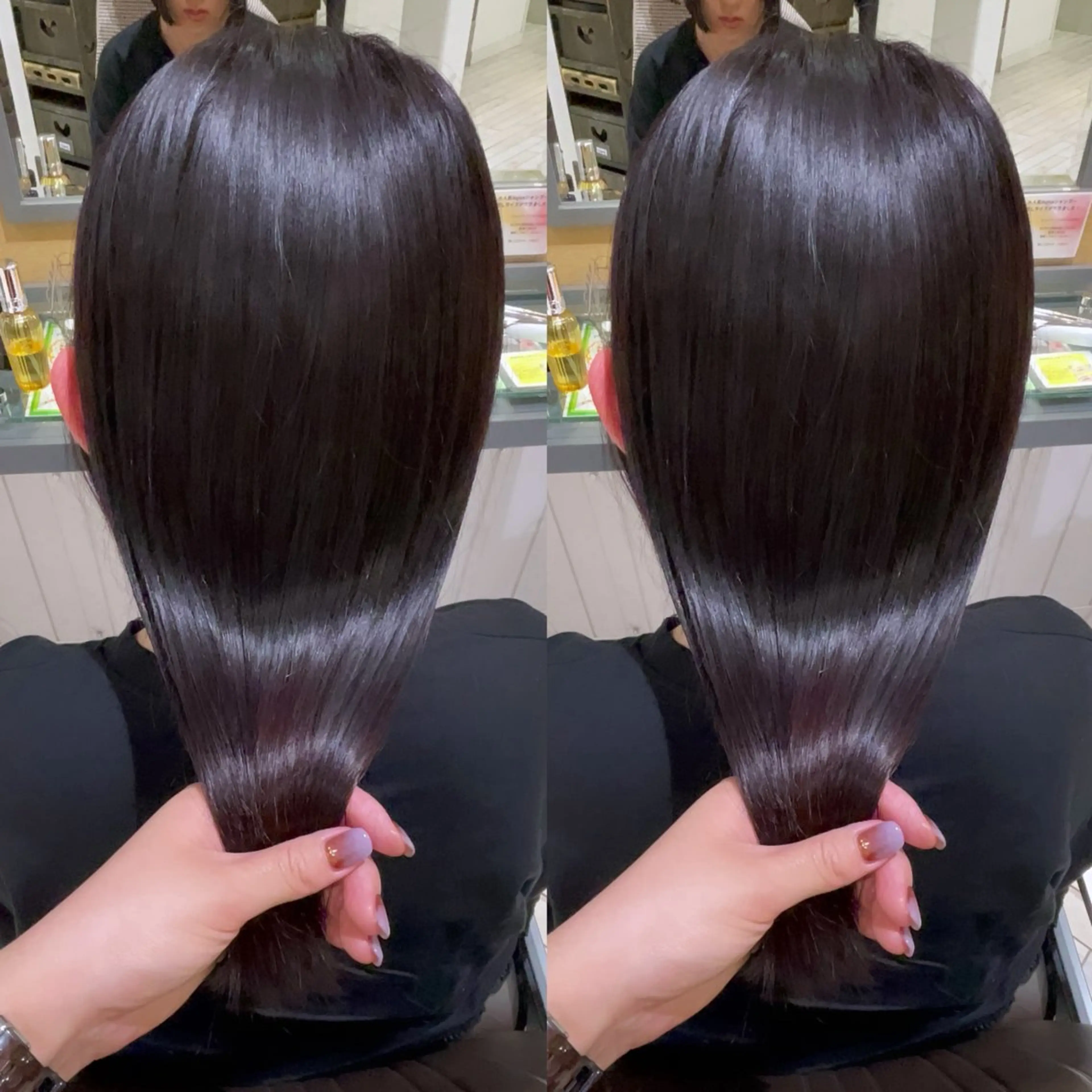 ロング 山内 愛可のヘアスタイル