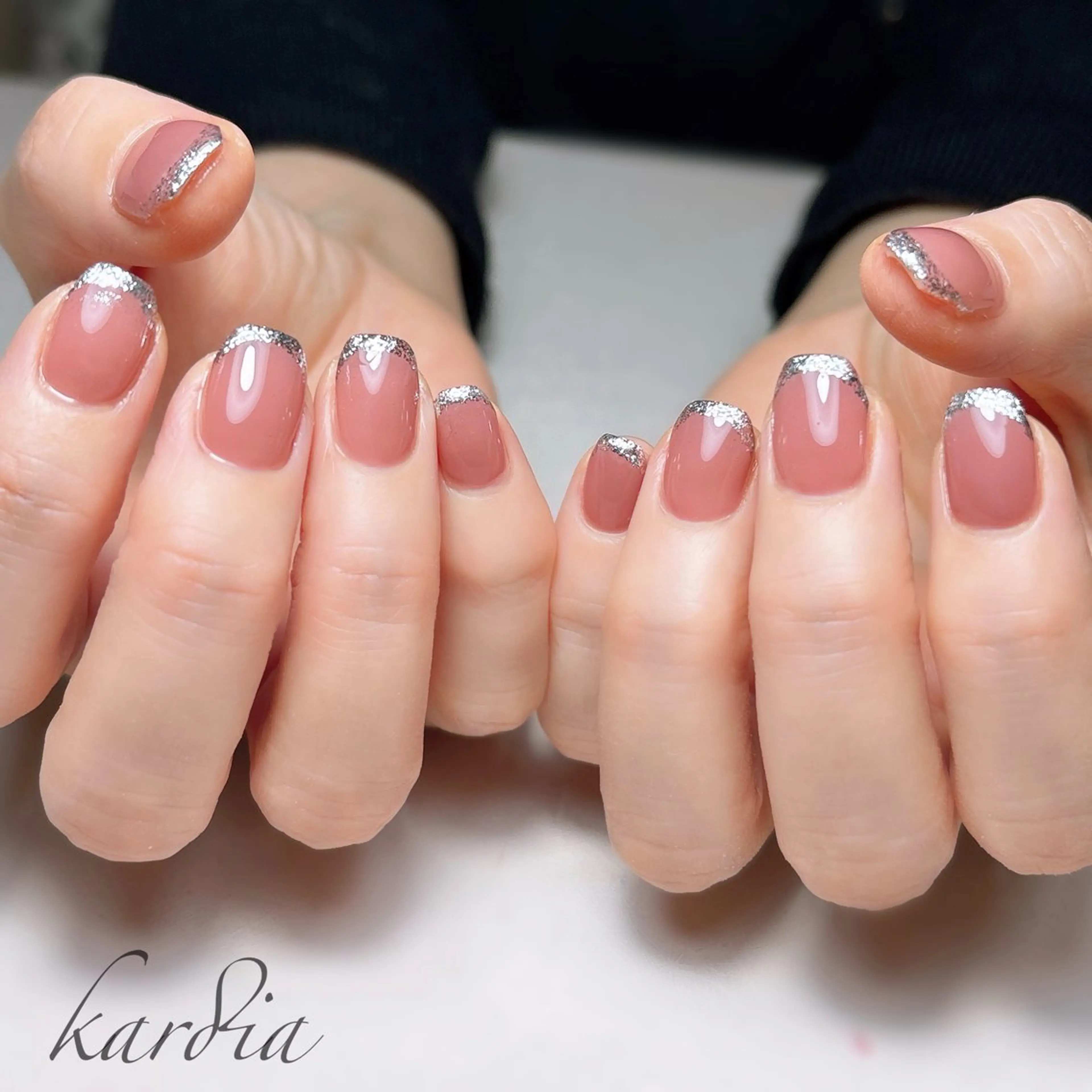 ネイル ハンドネイル καρδιά -ｶﾙﾃﾞｨｱ-のネイルデザイン