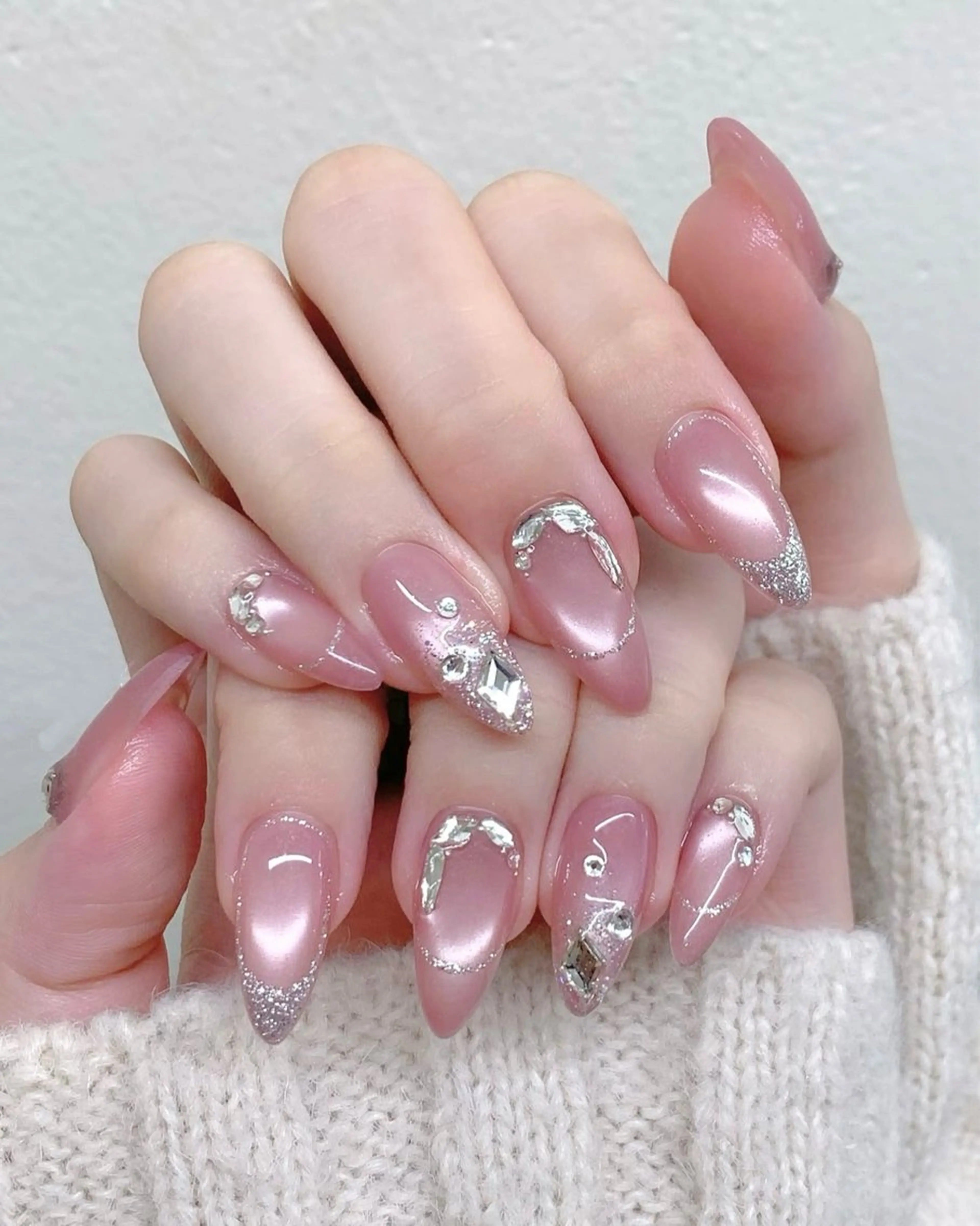 ネイル アートネイル チークネイル 長さ出し フットネイル フレンチネイル YK 美学院のネイルデザイン