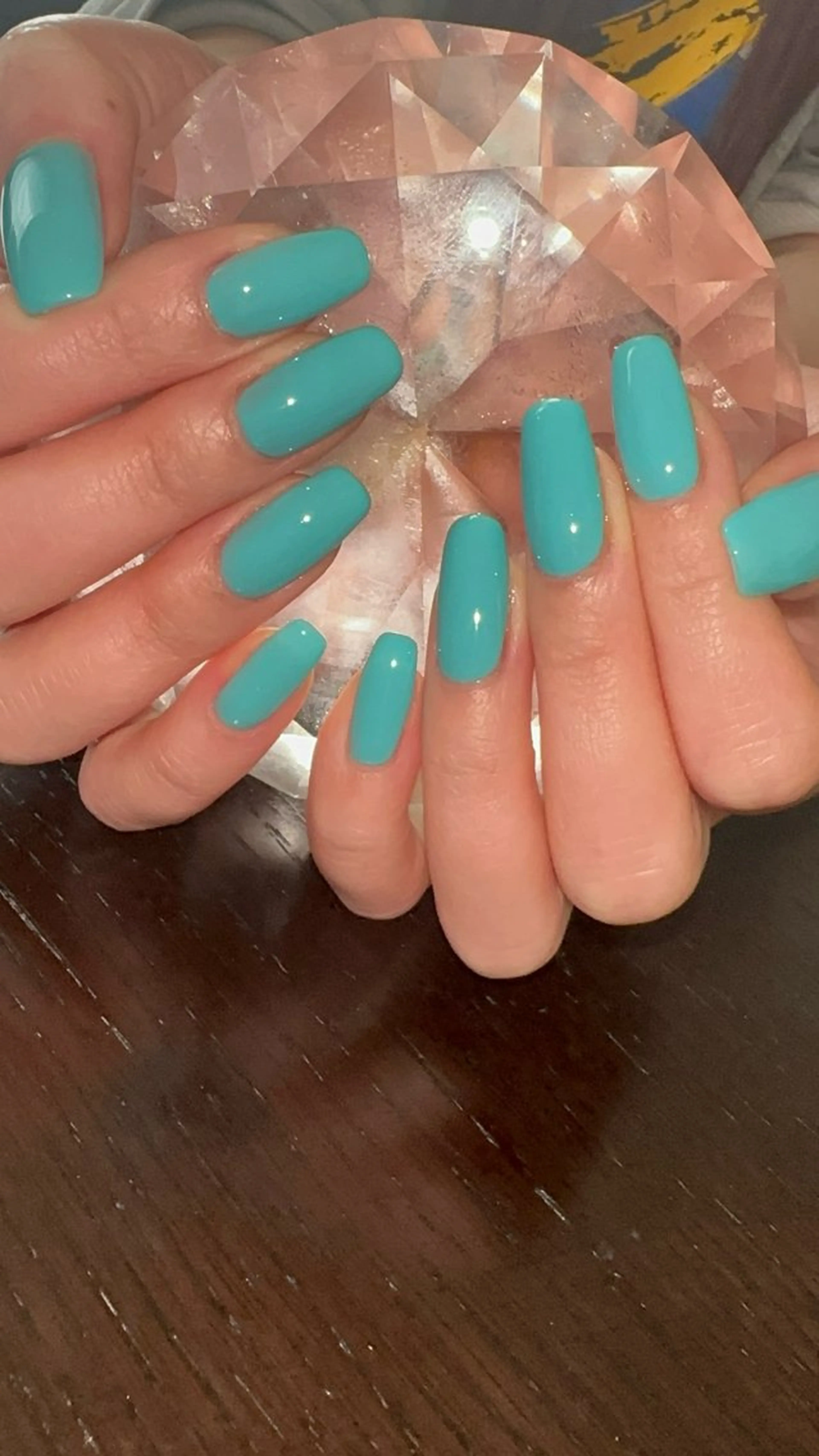 ネイル ブルー ワンカラーネイル 春ネイル ハンドネイル with nail.のネイルデザイン