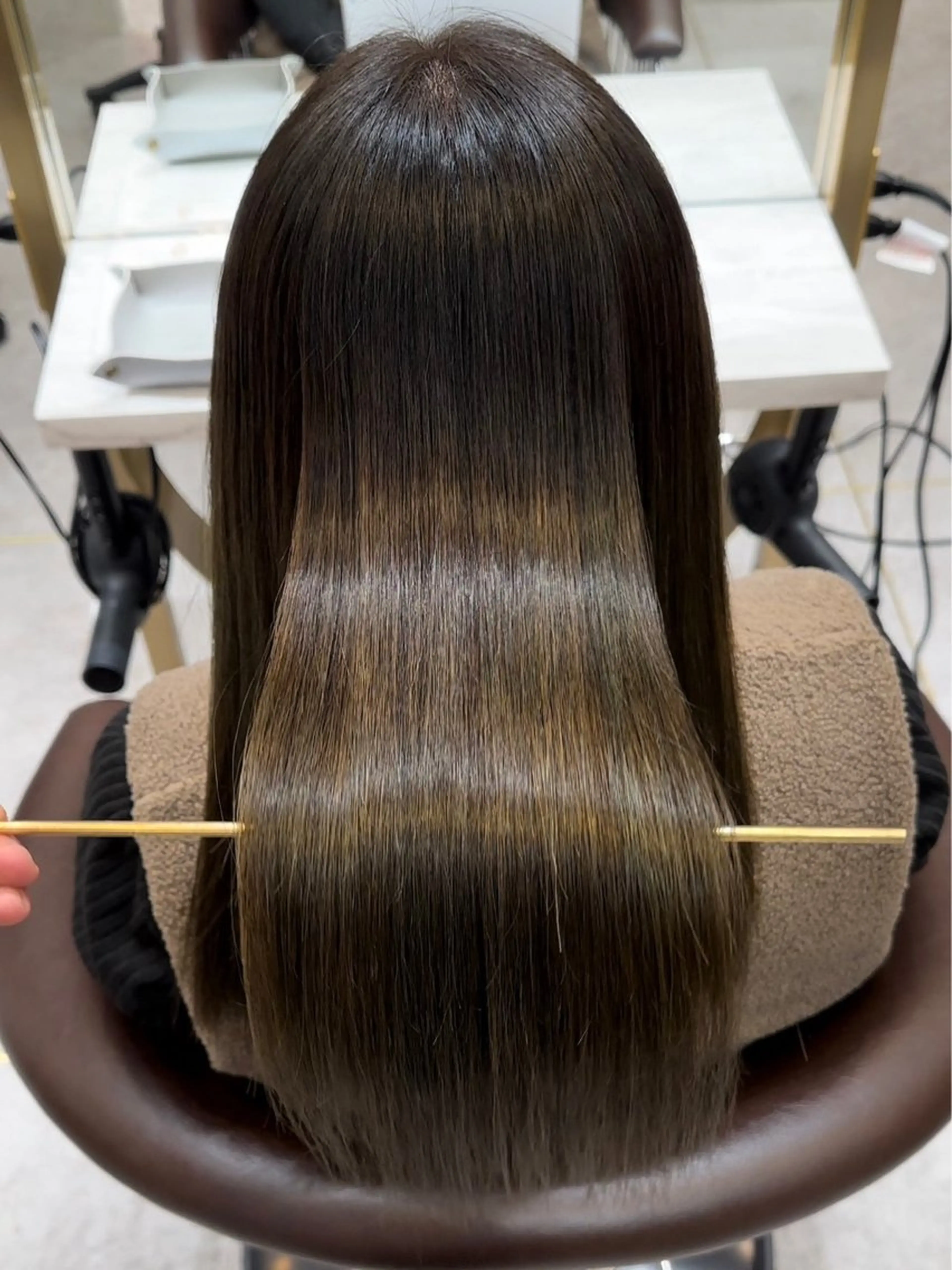 【まとめて1日で🪄🫧】カット✂️➕縮毛矯正➕透明感カラー🫧➕クイックトリートメント(超音波アイロンサービス✨️)の写真