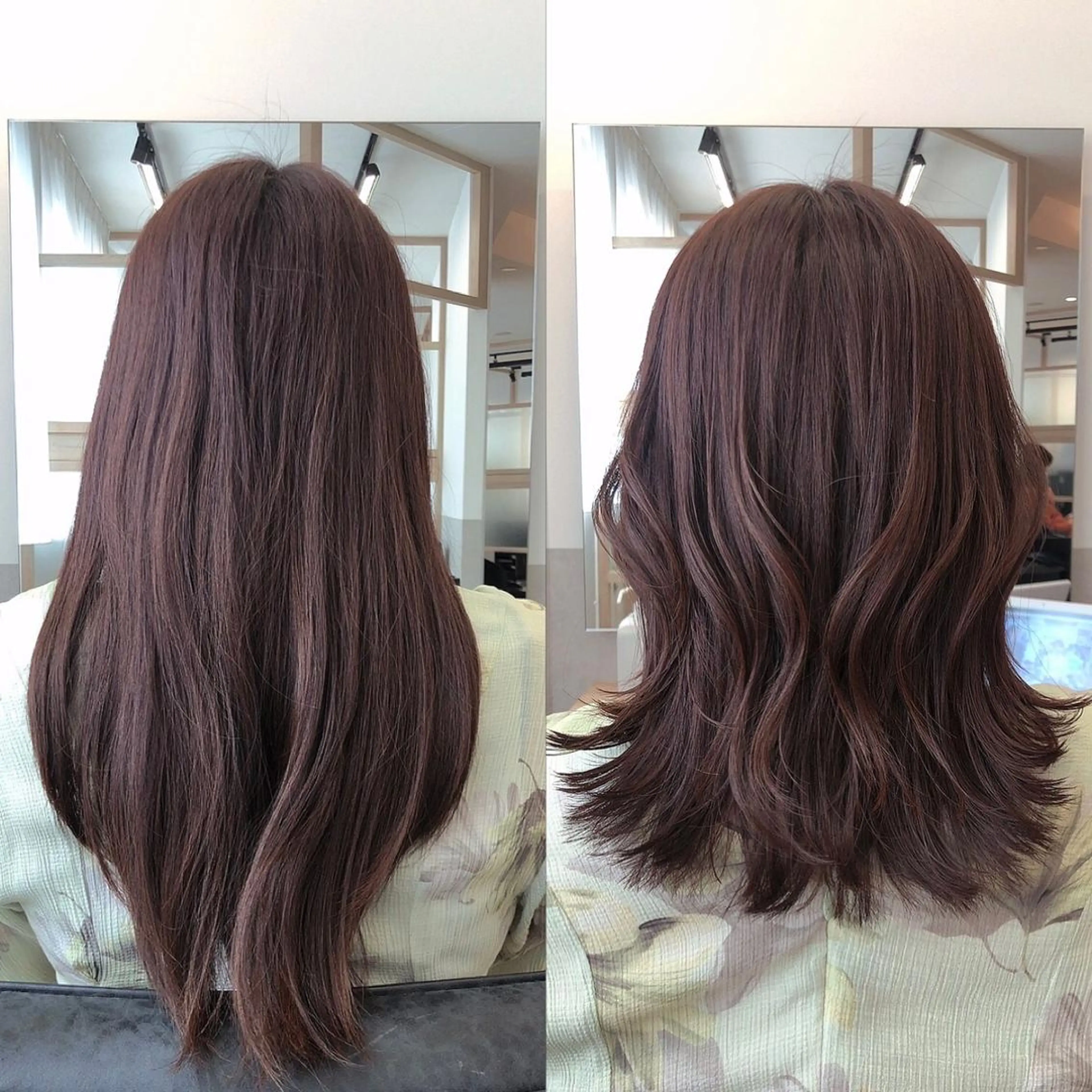 ミディアム カラー カット 西野 美空🍊のヘアスタイル