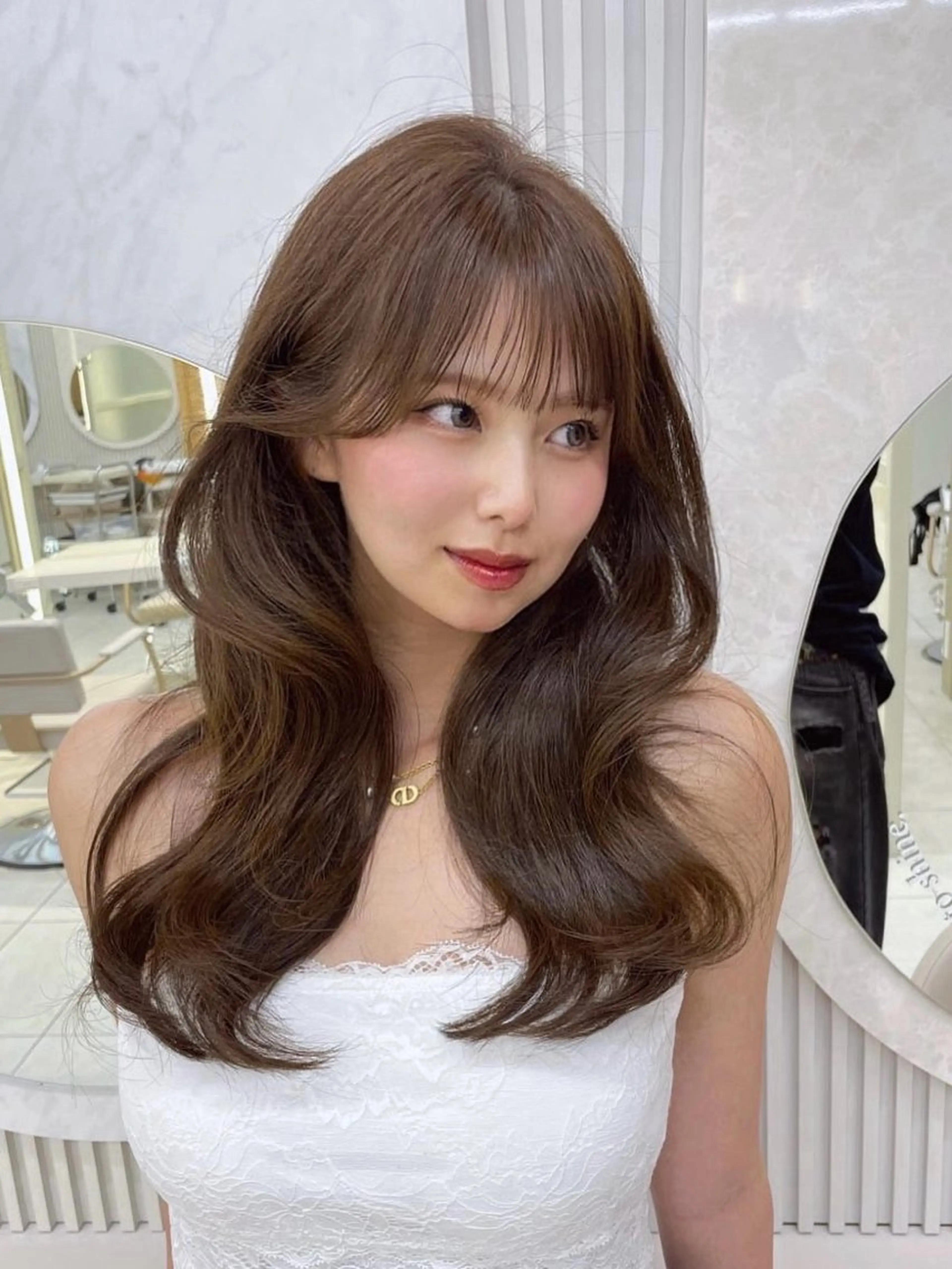 セミロング カット ヘアカラー トリートメント レイヤー/顔周り /透明感/TAKUのヘアスタイル