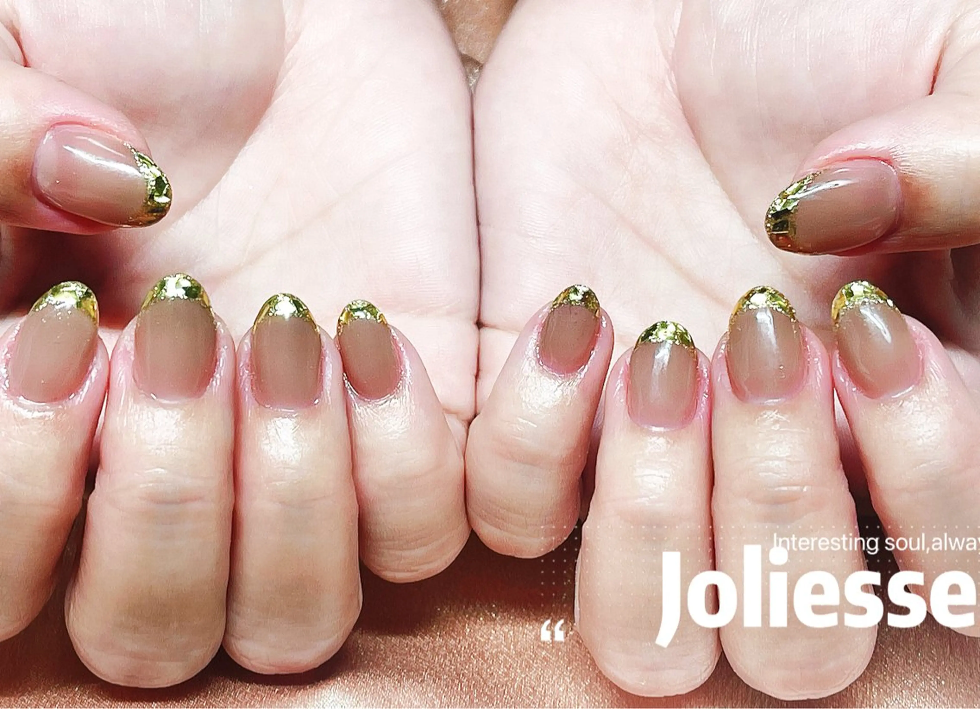 ネイル フレンチネイル ガラスフレンチ Joliesse nail salonのネイルデザイン