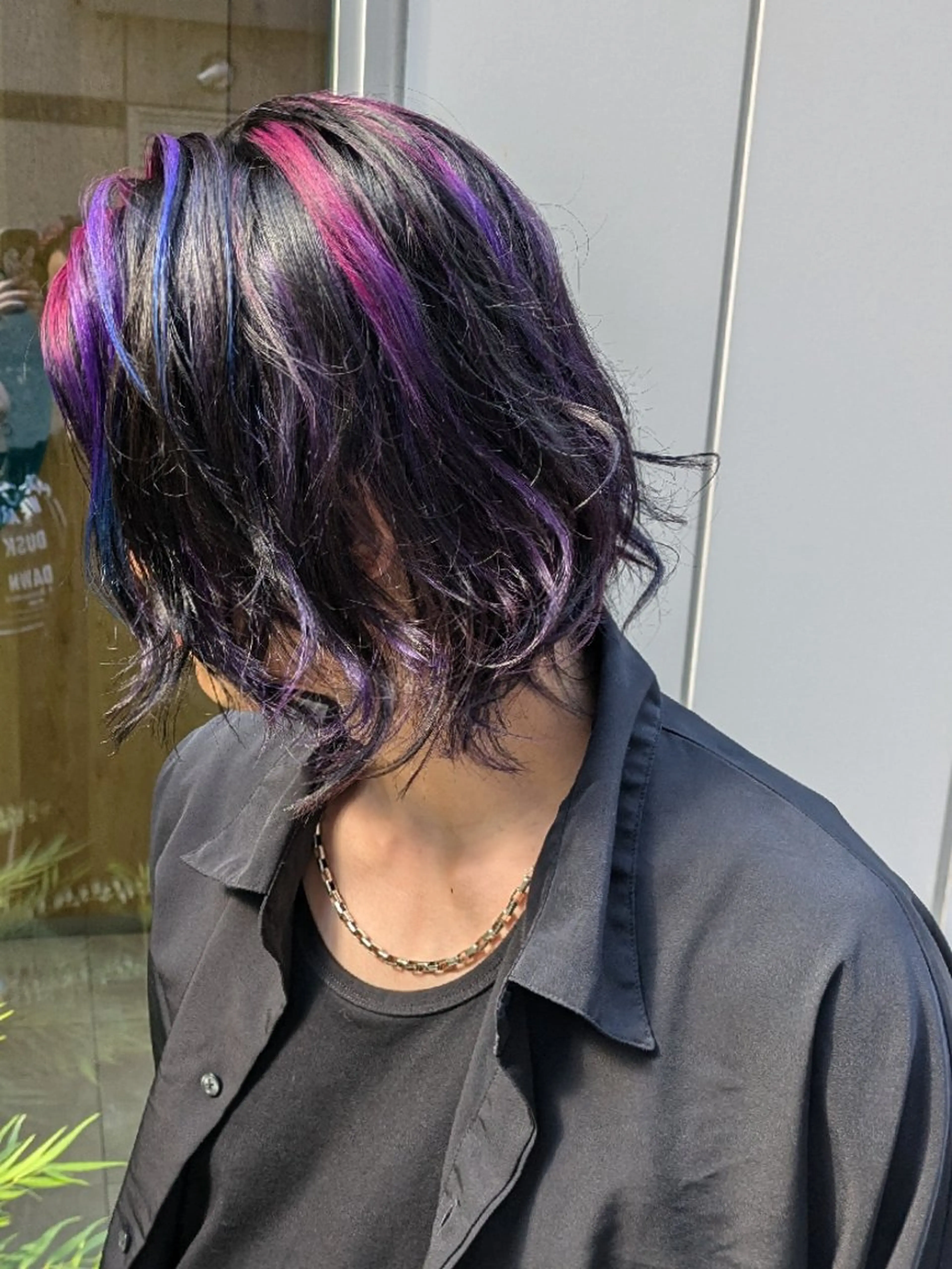 ミディアム カラー メンズ カット ヘアカラー トリートメント fuwat所属・秋葉原でカラーする なら🐉ちぇーたんのヘアスタイル