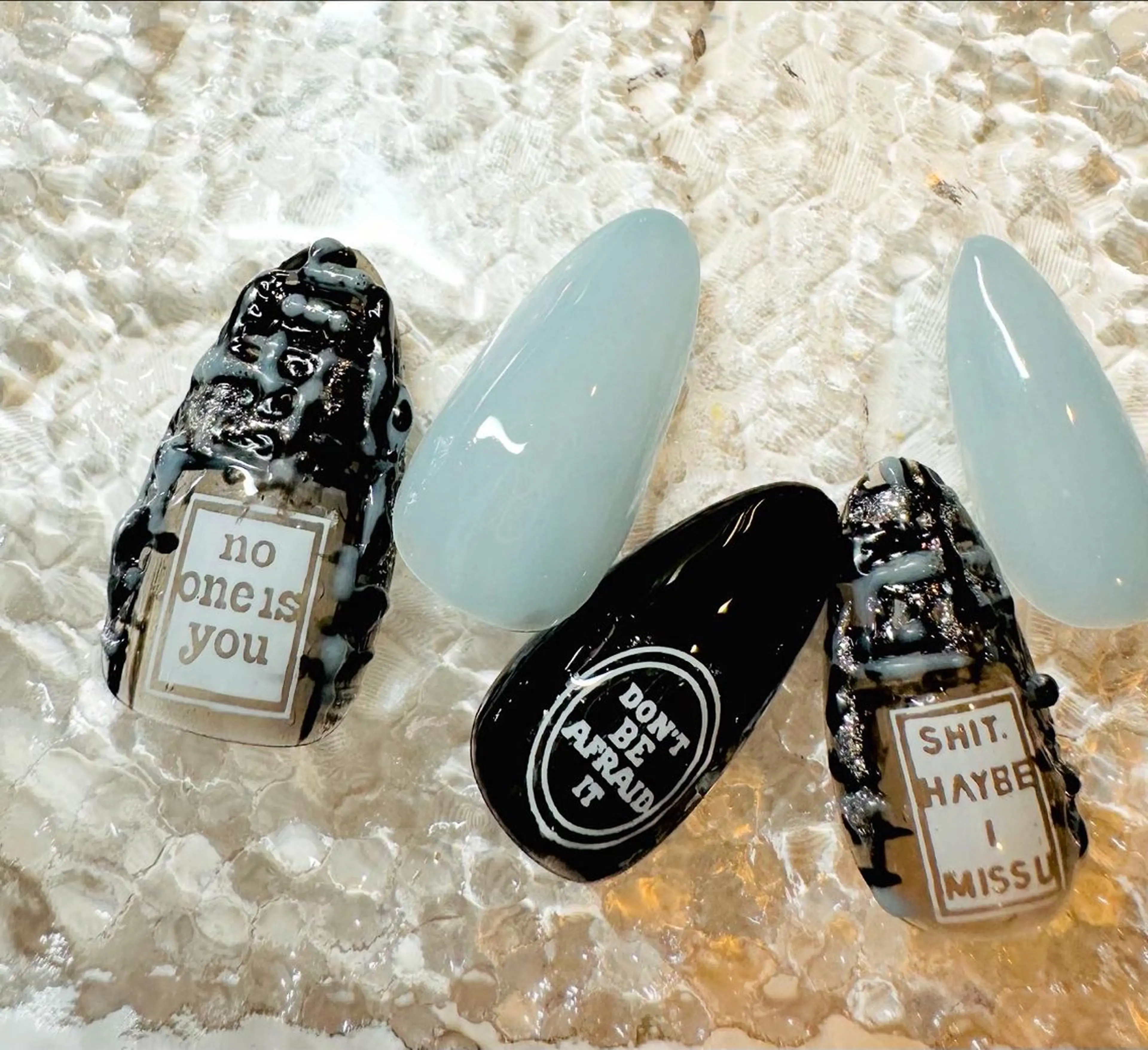 ネイル ツイードネイル 冬ネイル ハンドネイル ネイルサロンエレノア所属・田端 笑理菜のネイルデザイン