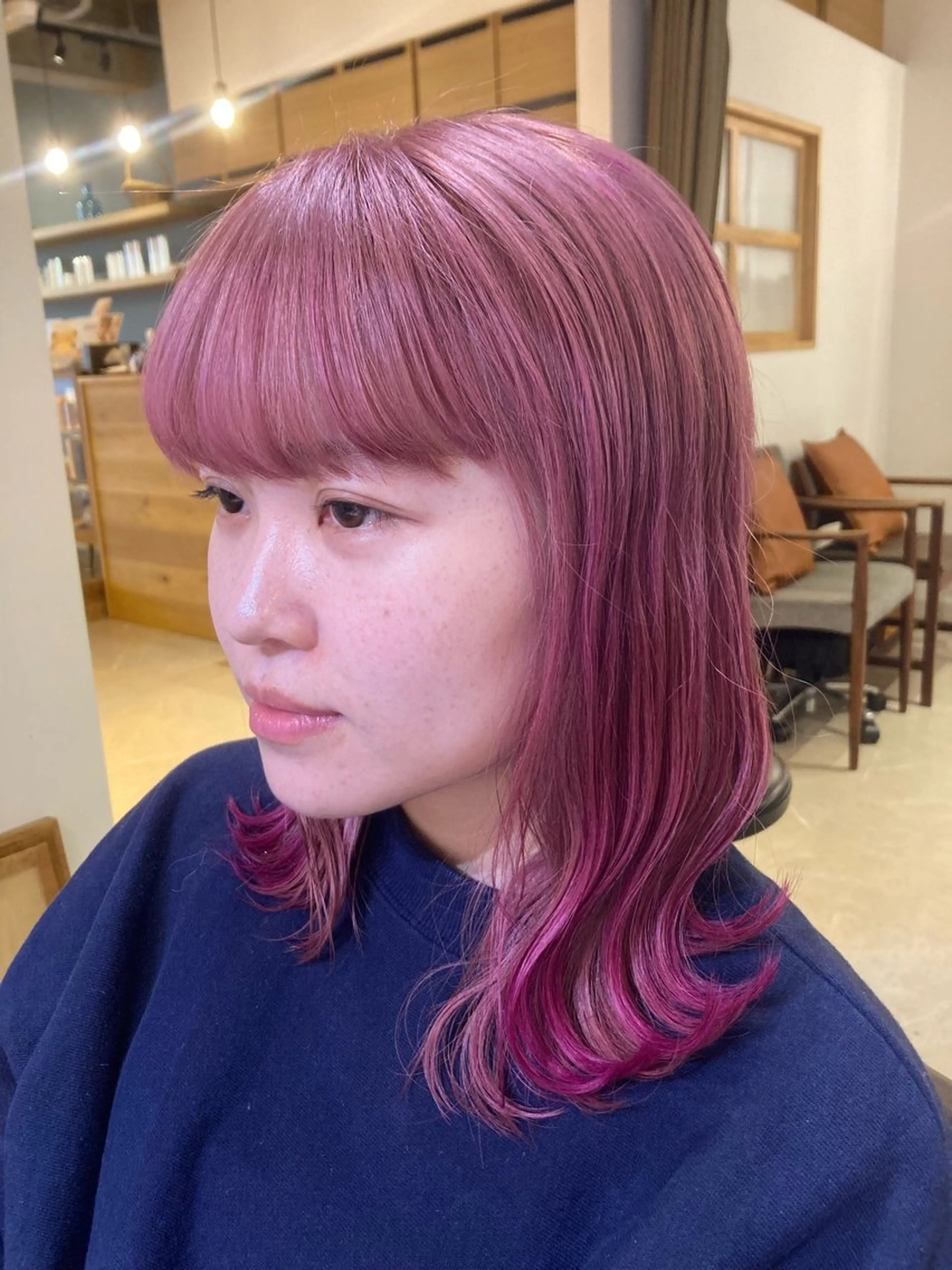 セミロング カラー ヘアカラー DEUCE hair /ヒハルのヘアスタイル