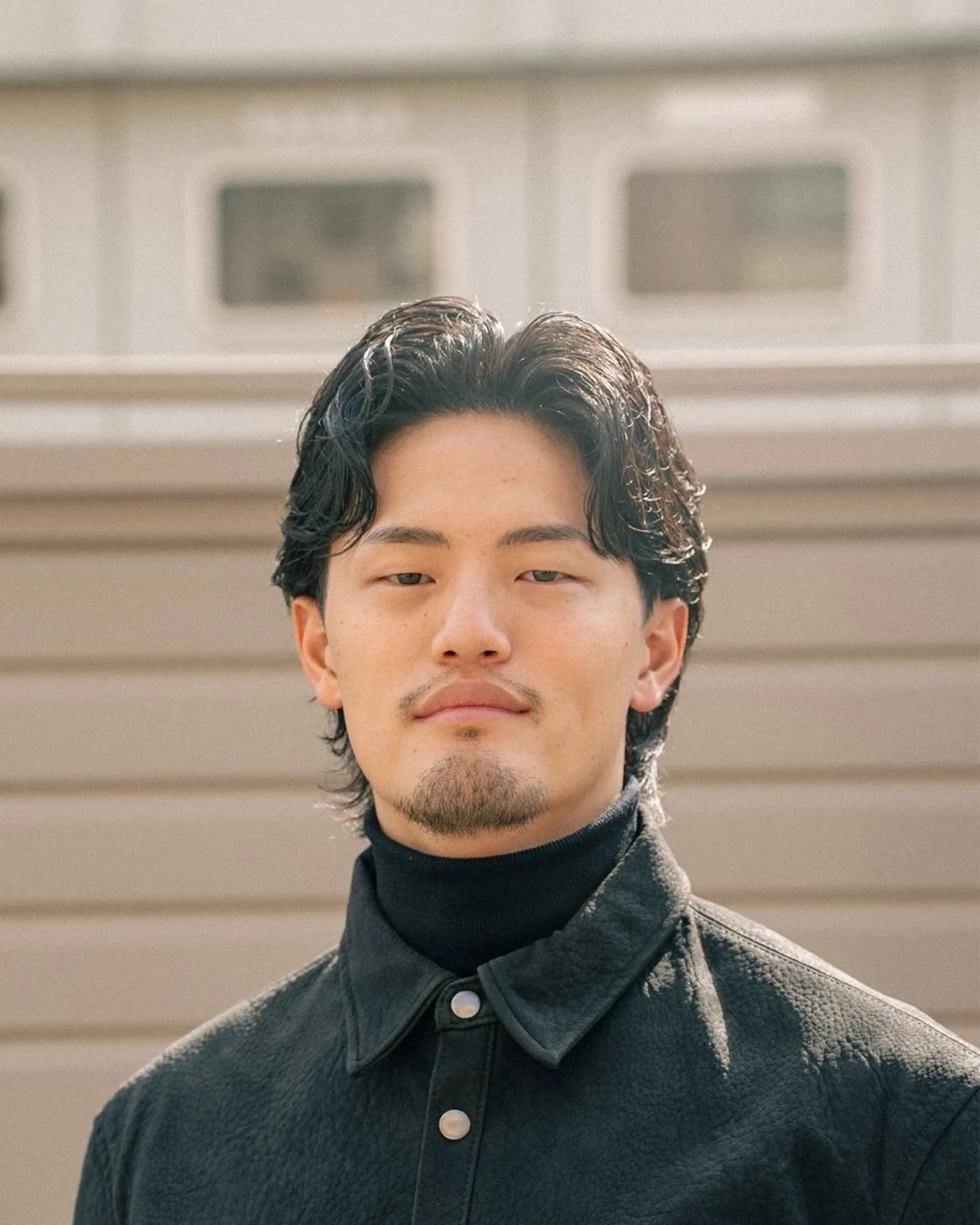 ミディアム カラー パーマ メンズ メンズウルフカット ウルフカット カット パーマ 🔗メンズサロン🔗 Kieのヘアスタイル