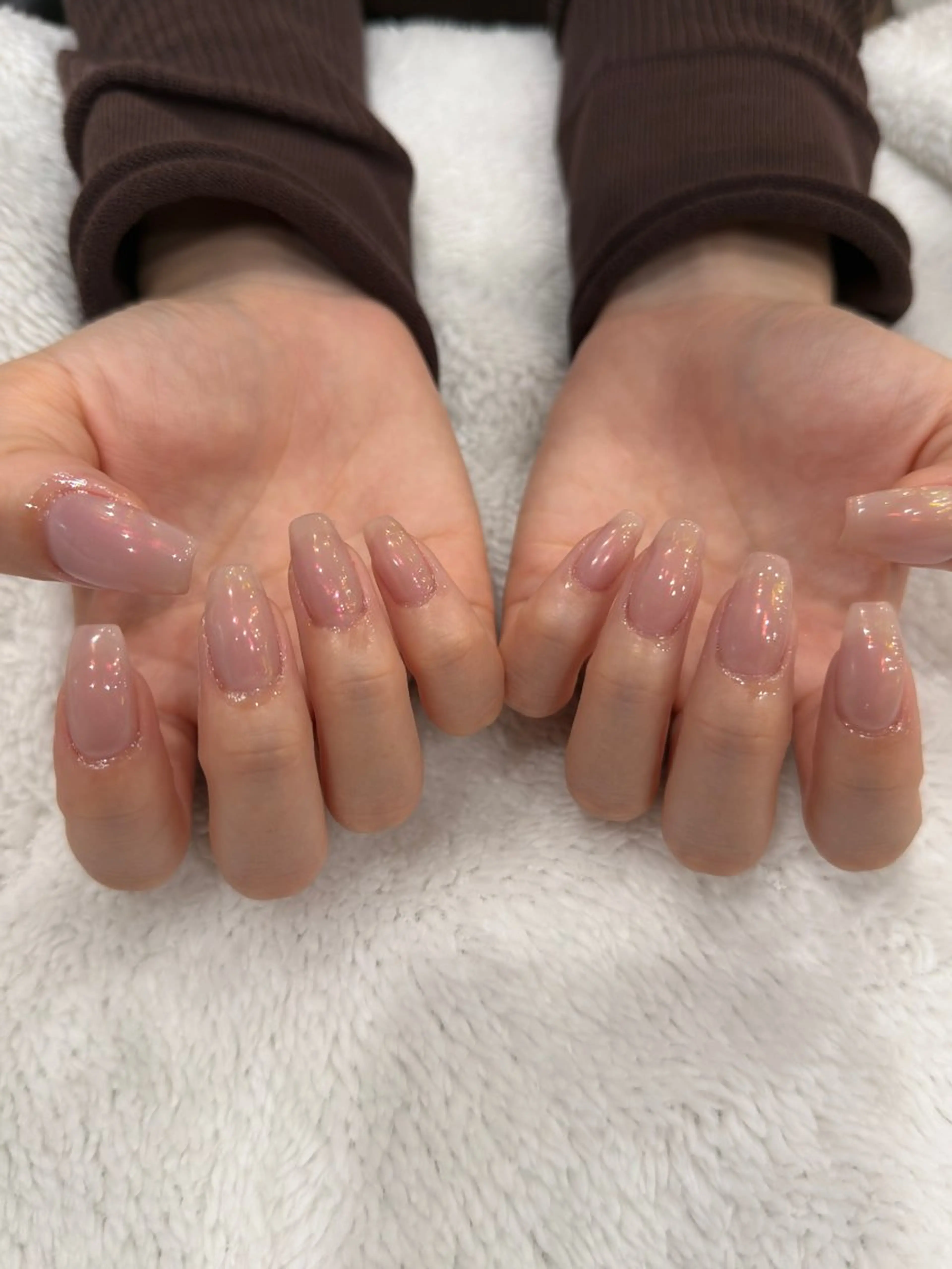 ネイル ワンカラーネイル nalu🐚 京橋｜Rommyのネイルデザイン