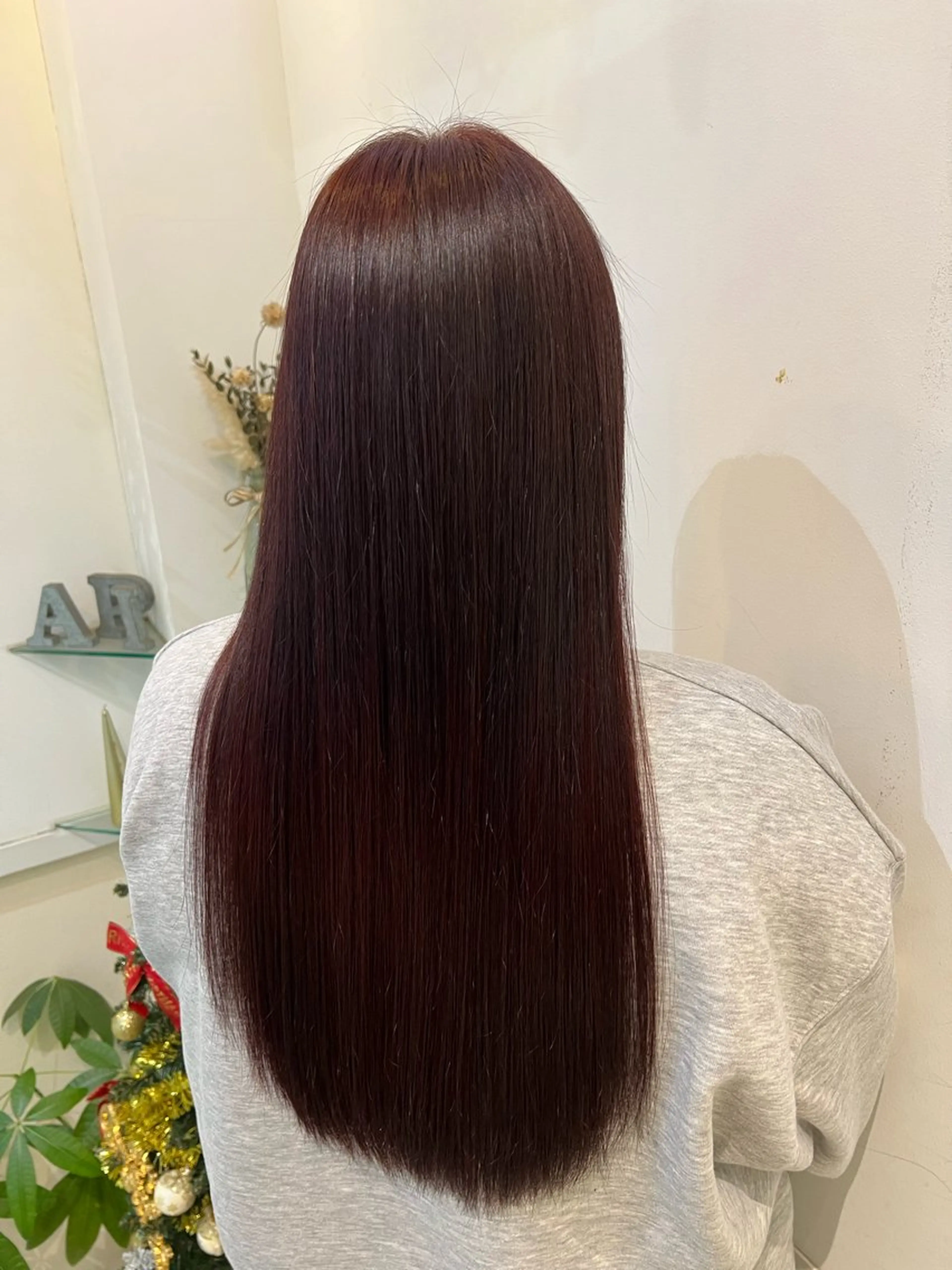 ロング カラー カット ヘアカラー トリートメント ブリーチしない暖色 カラー🥀杉 優菜のヘアスタイル