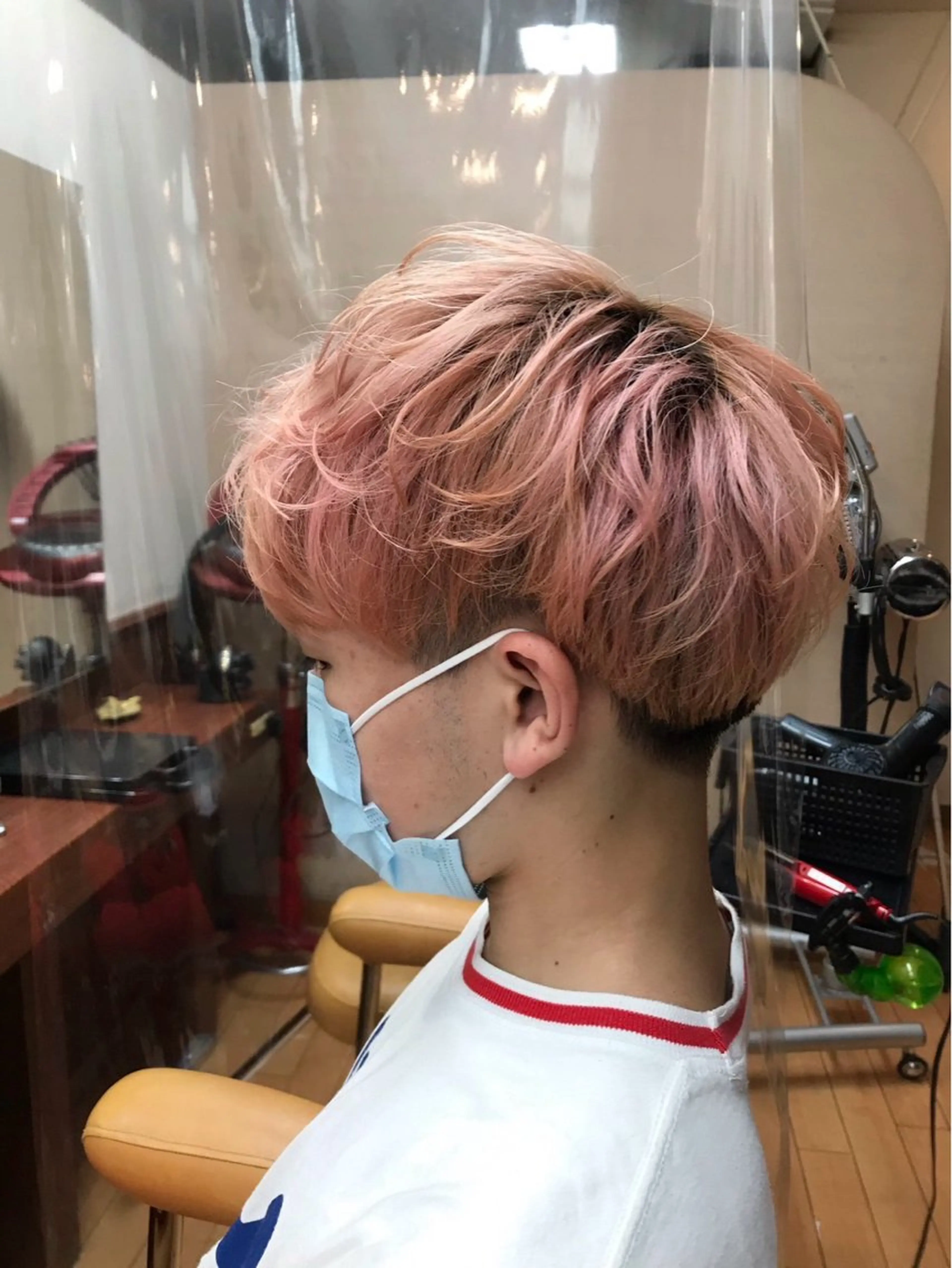 ショート カラー メンズ 🌈派手ハイトーン 🌈平山のヘアスタイル