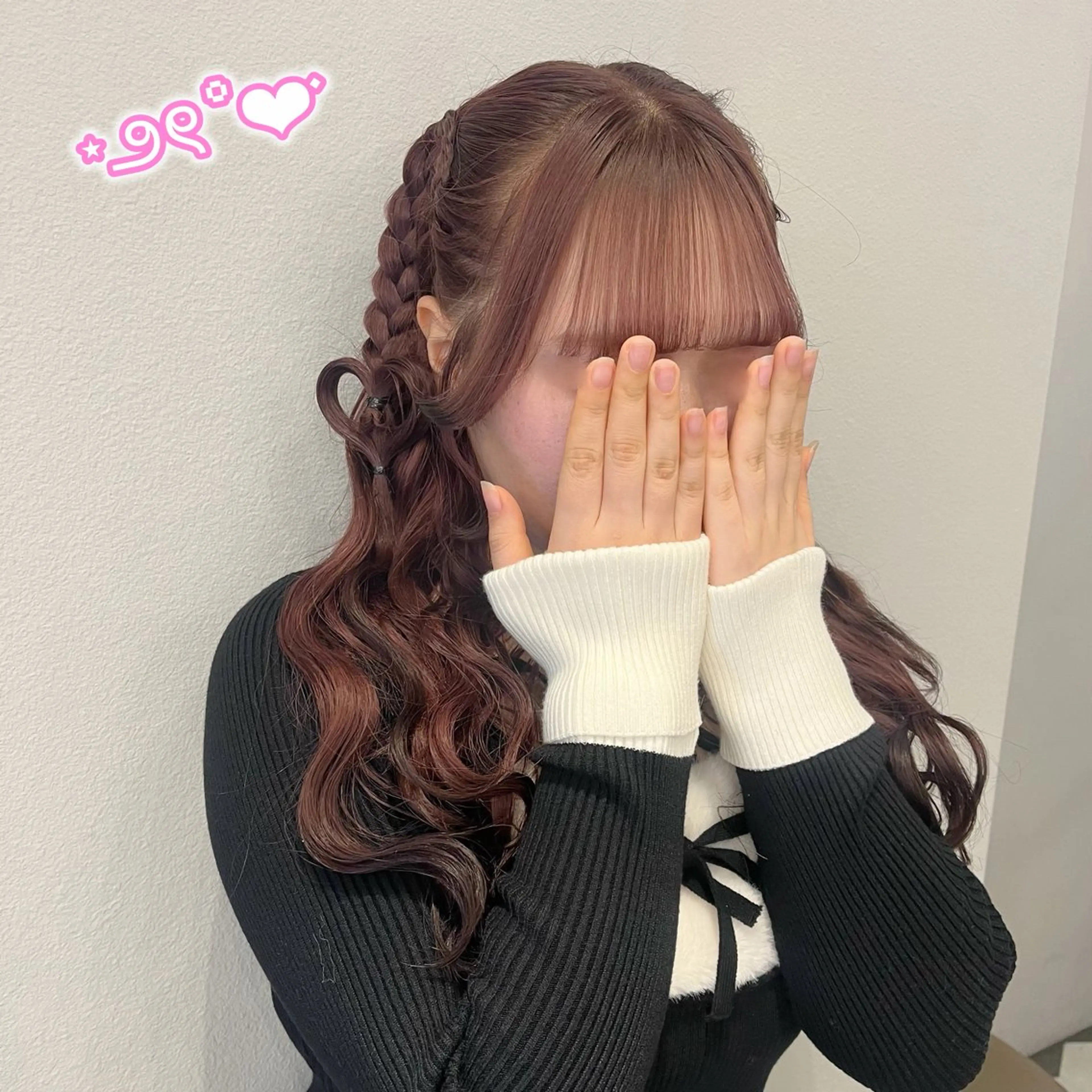 ヘアアレンジ ヘアセット 顔周り/暖色 /ヘアメ/あつはのヘアスタイル