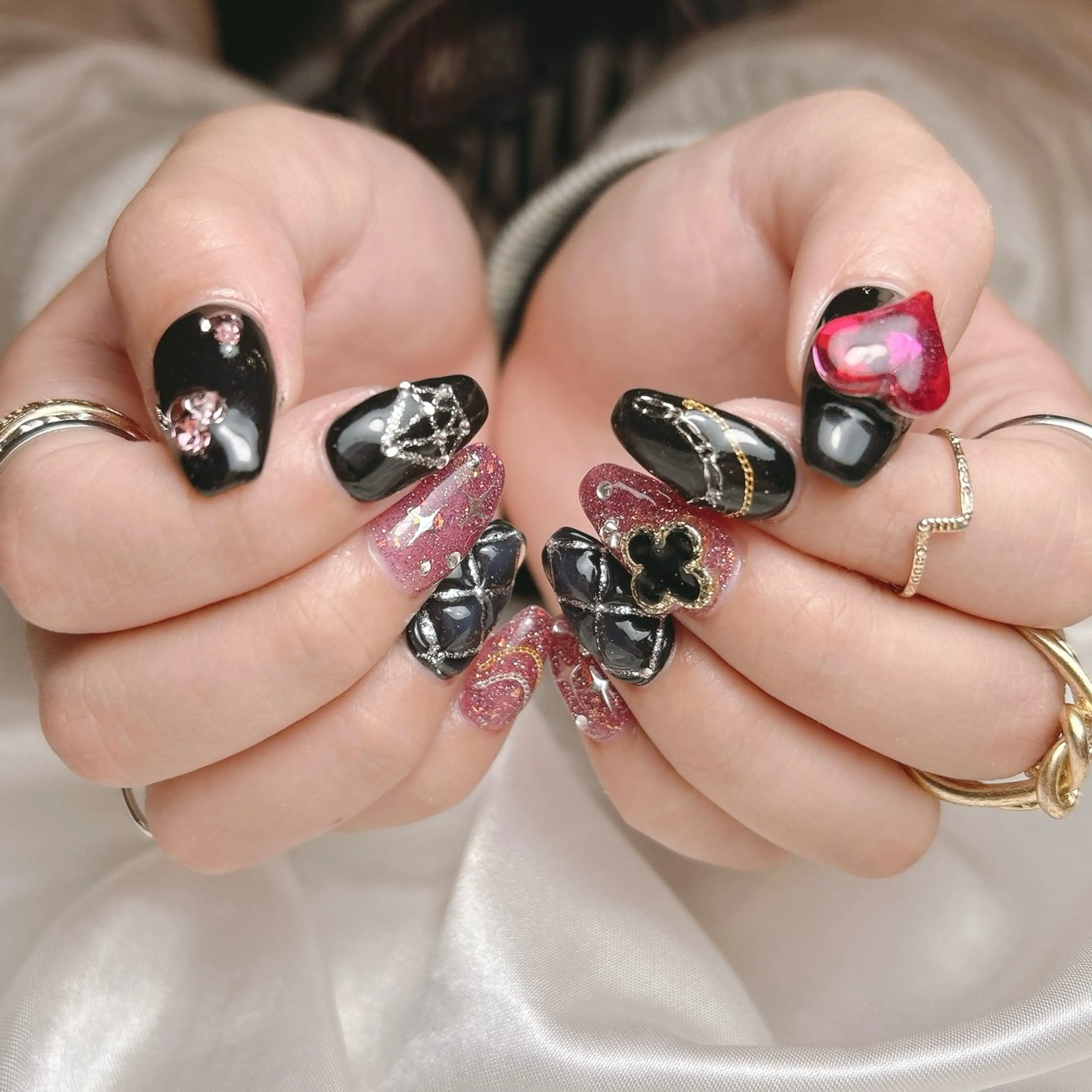 ネイル ハンドネイル junna のぞいてねのネイルデザイン