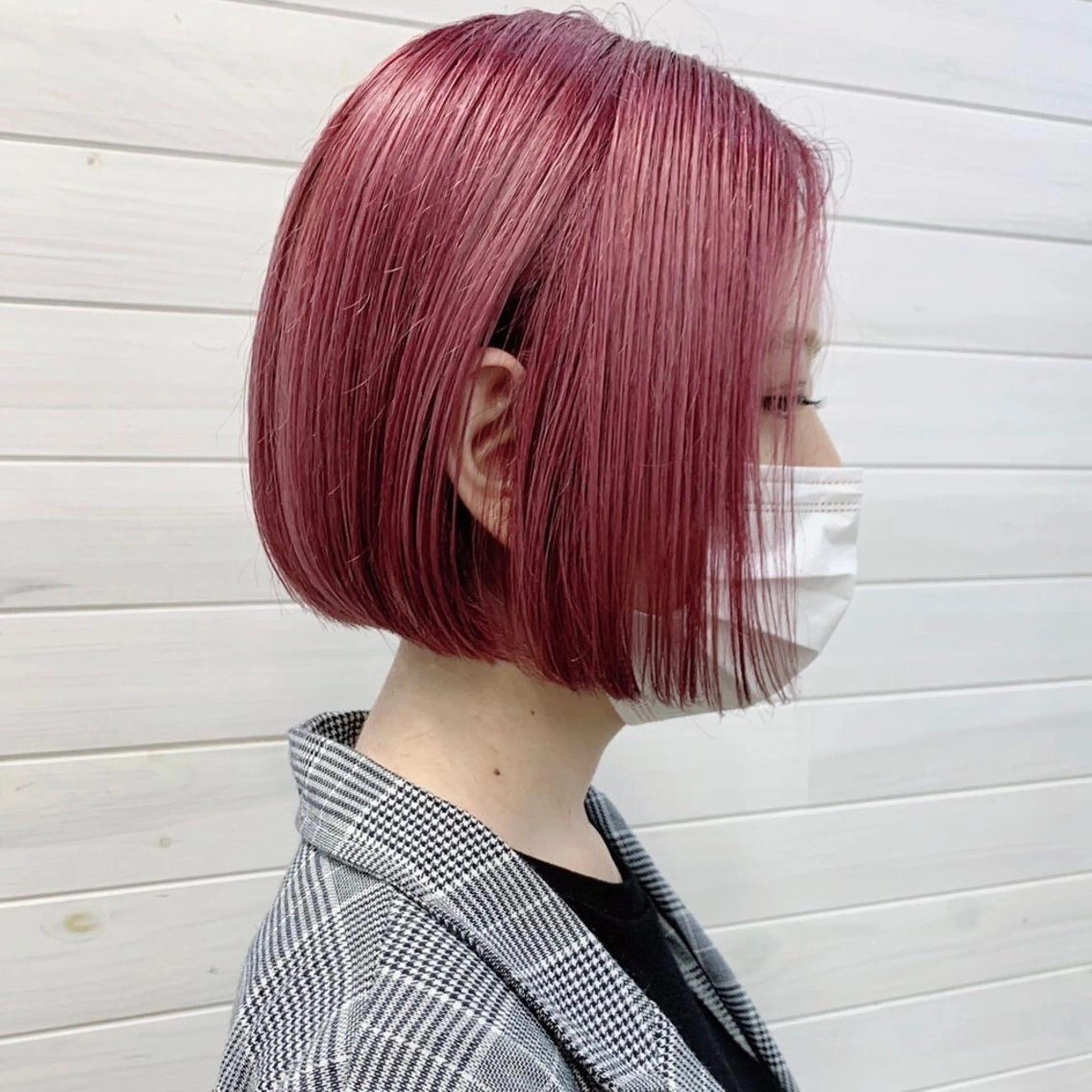 ショート カラー ピンクカラー ブリーチダブルカラー 【koide】のヘアスタイル