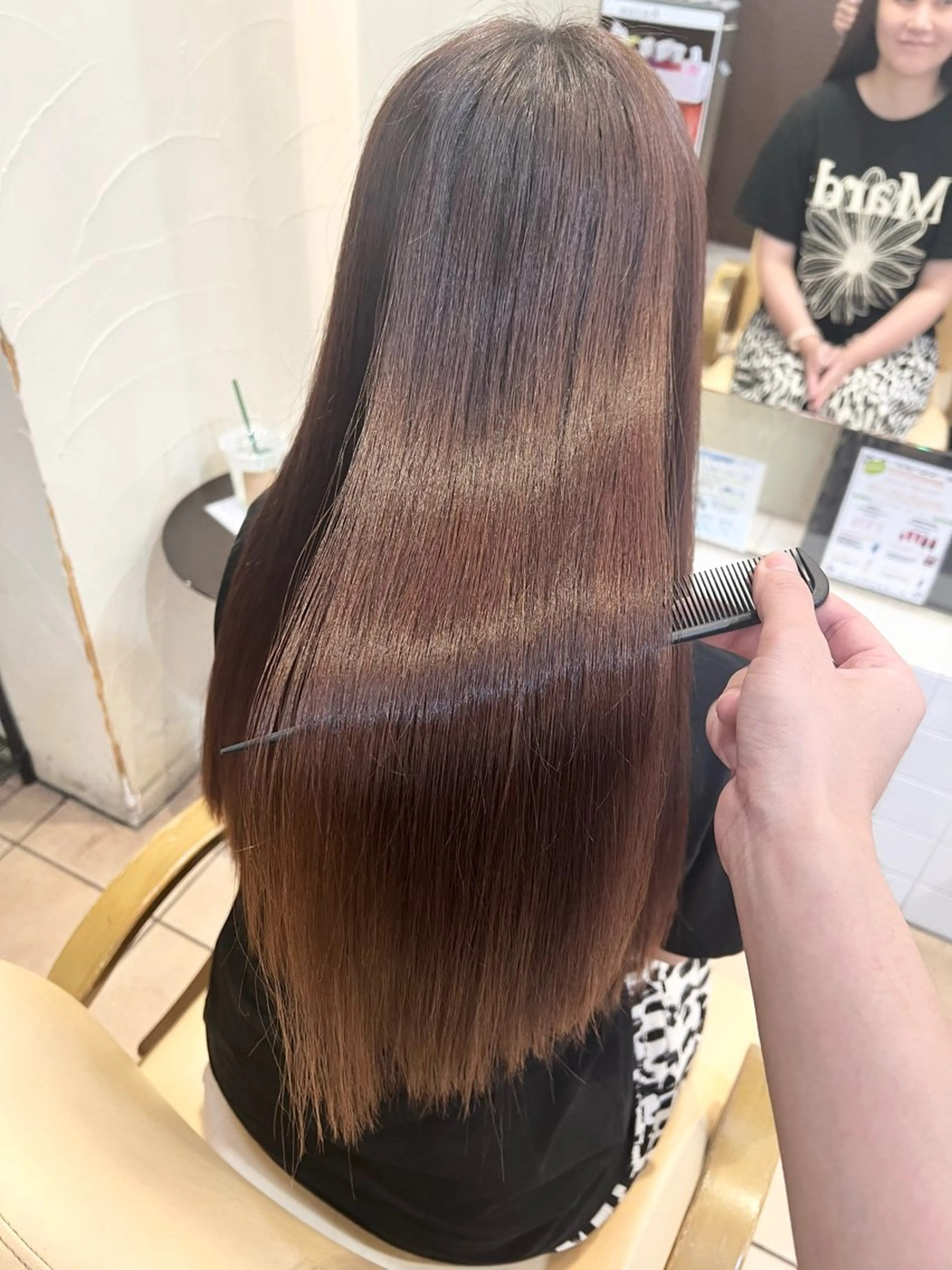 ロング 酸性ストレート 地毛風ストレート ⚡️下ノ村柊斗⚡️のヘアスタイル