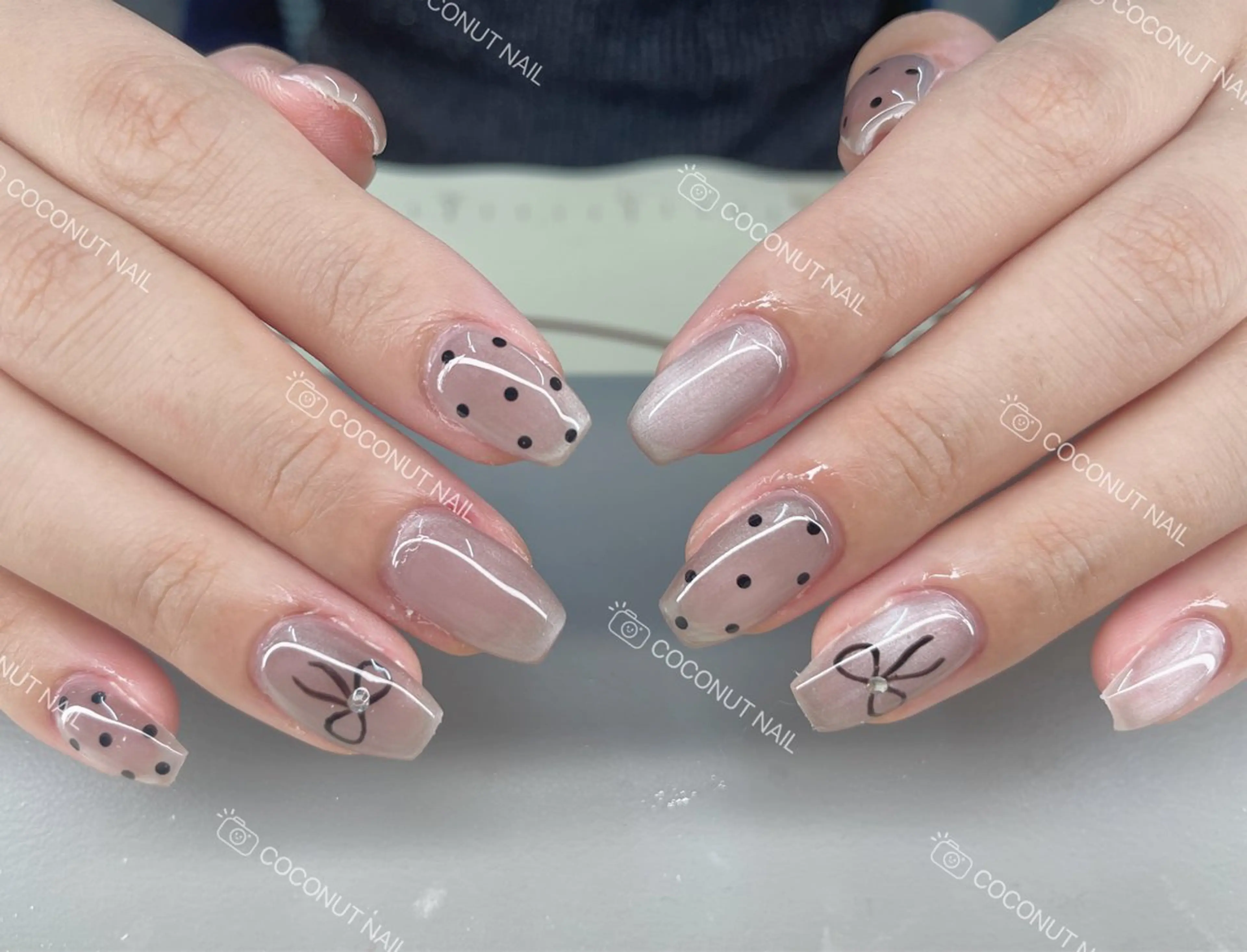 ネイル ハンドネイル 神田 ココナッツのネイルデザイン