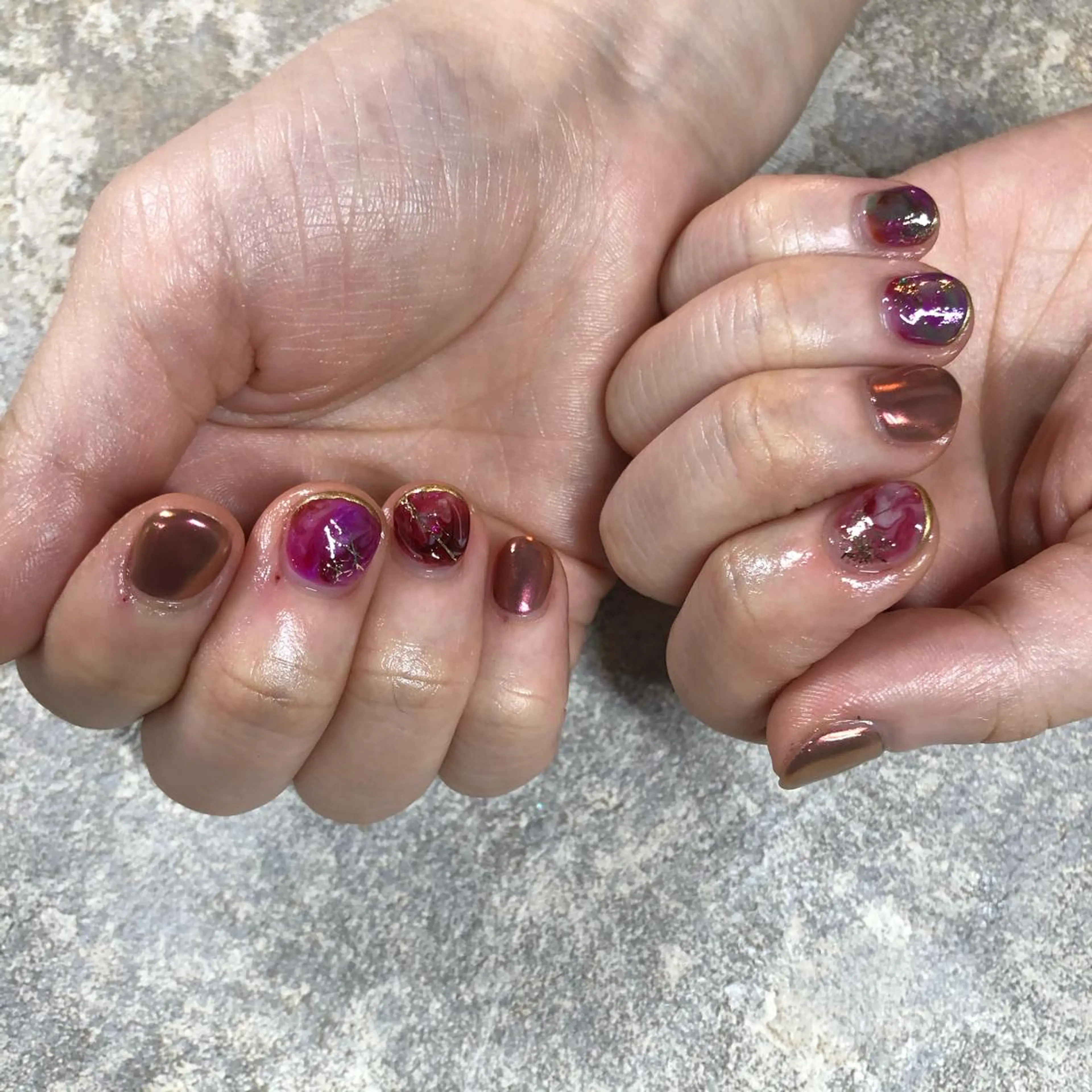 ネイル ショートネイル ハンドネイル フットネイル ハンドケア Nes.Nail所属・Miyagi Asamiのネイルデザイン