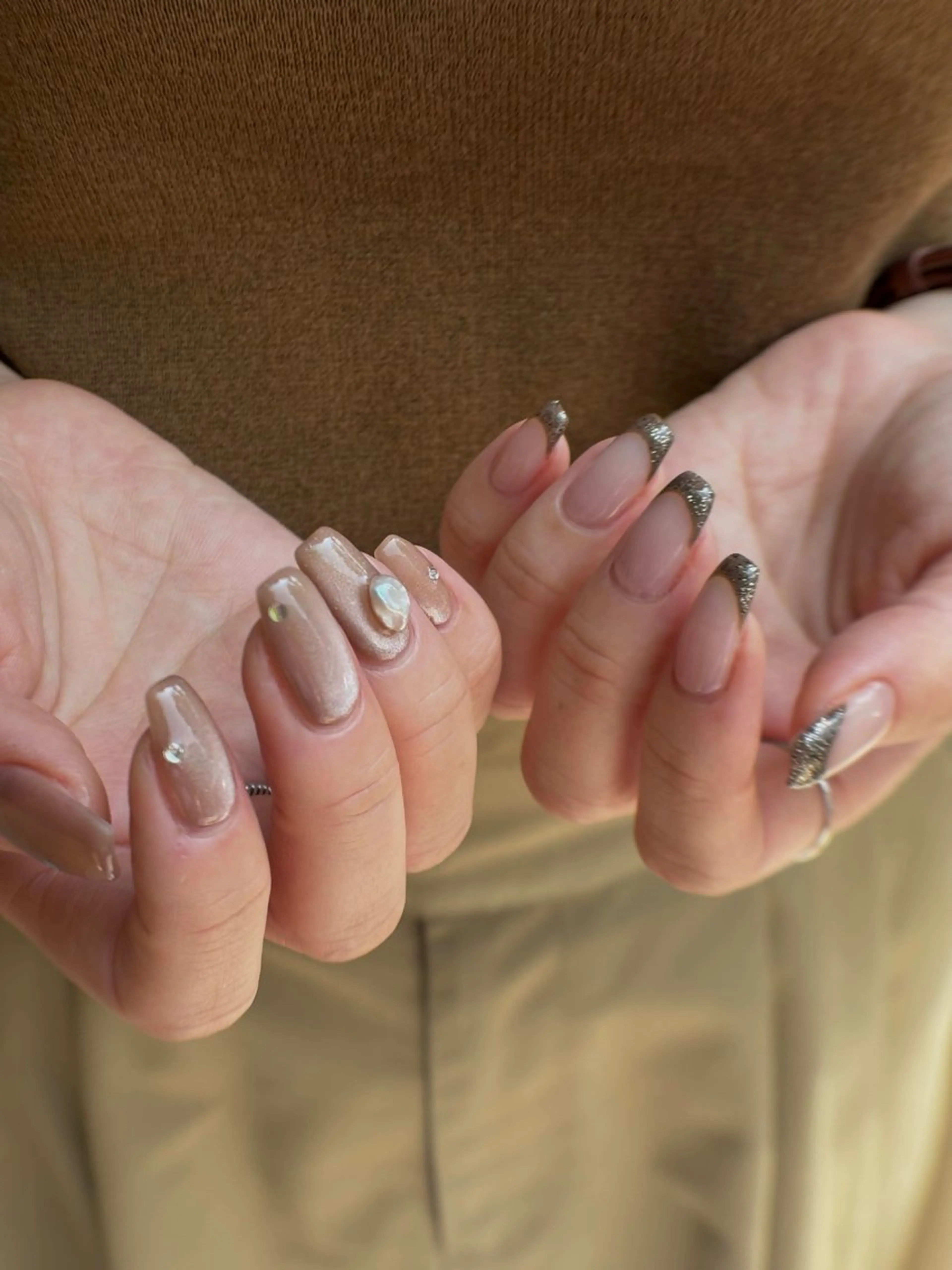 ネイル フットネイル フレンチネイル ジェルネイル マグネットネイル ニュアンスネイル ハンドネイル illum hicariのネイルデザイン