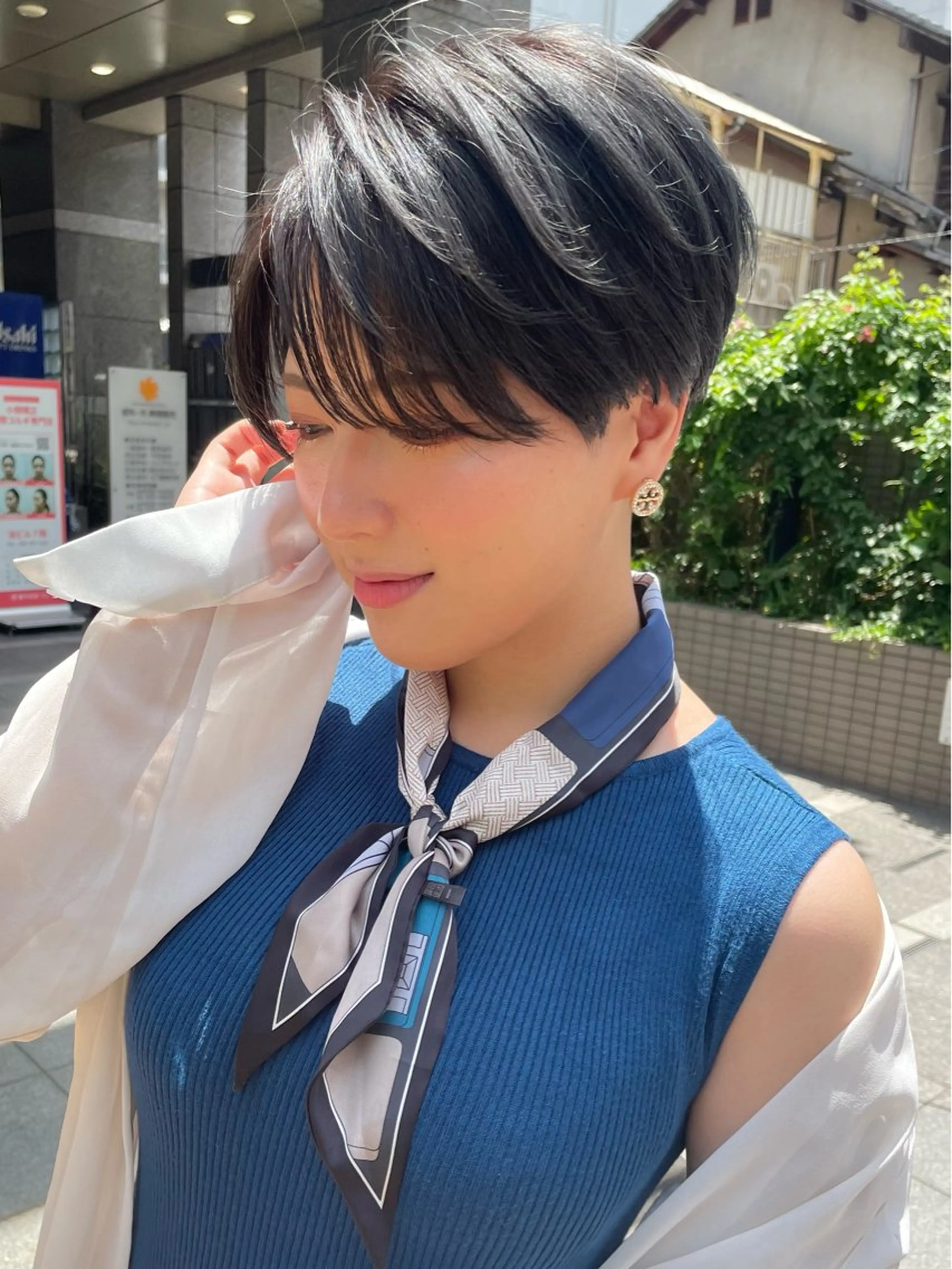 ショート 🎀大川 錬🎀 ブリーチなしWカラーのヘアスタイル