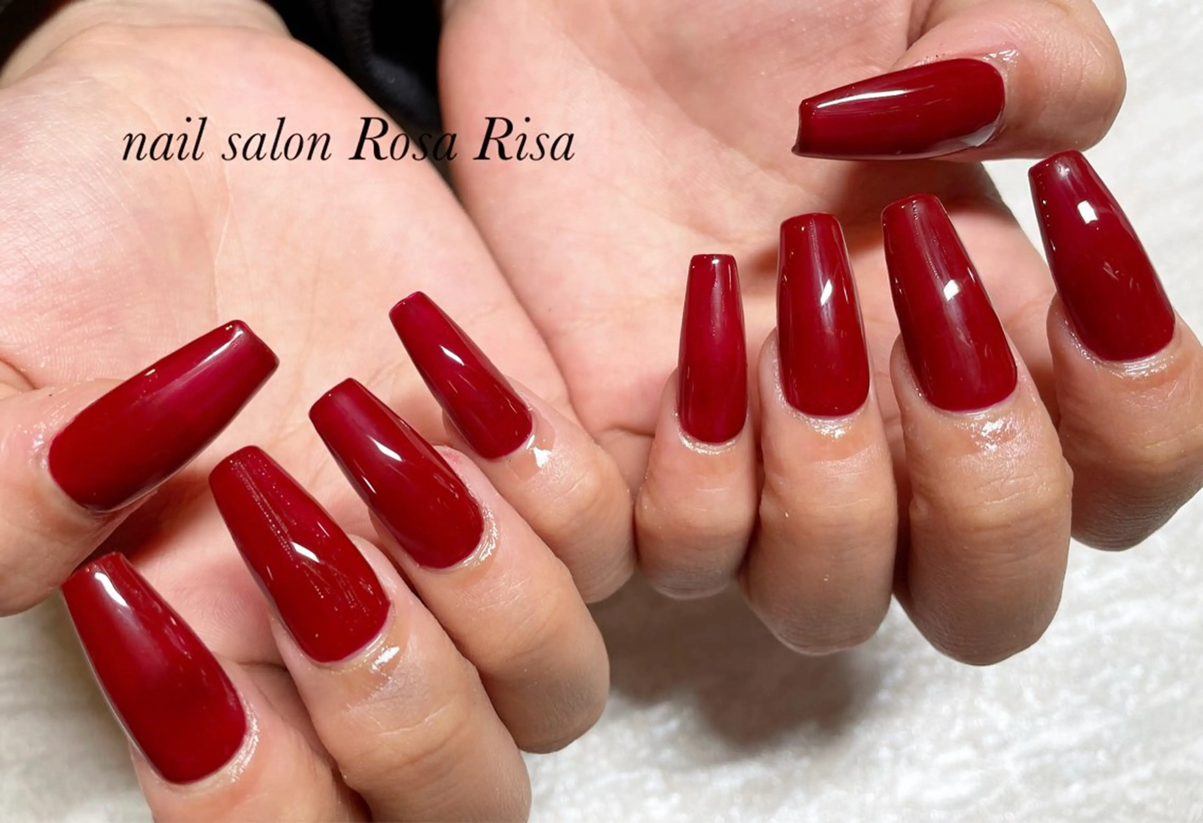 ネイル ボルドー スカルプネイル ハンドネイル ネイルスタジオ シェイクユアハンズのネイルデザイン