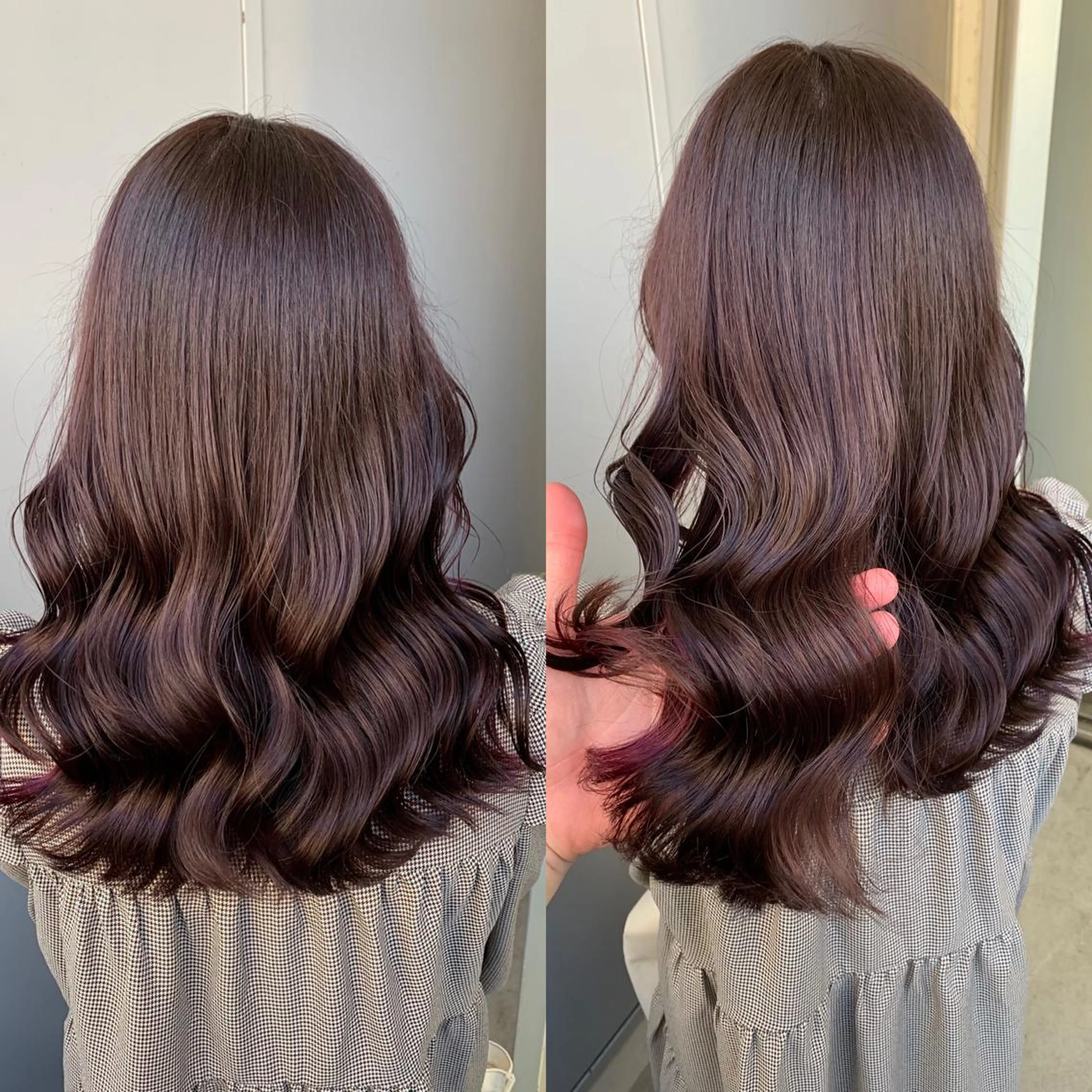 ロング カラー ラベンダーカラー ピンクカラー ヘアカラー トリートメント ヘアセット 透明感カラー🤍 Kaitoのヘアスタイル