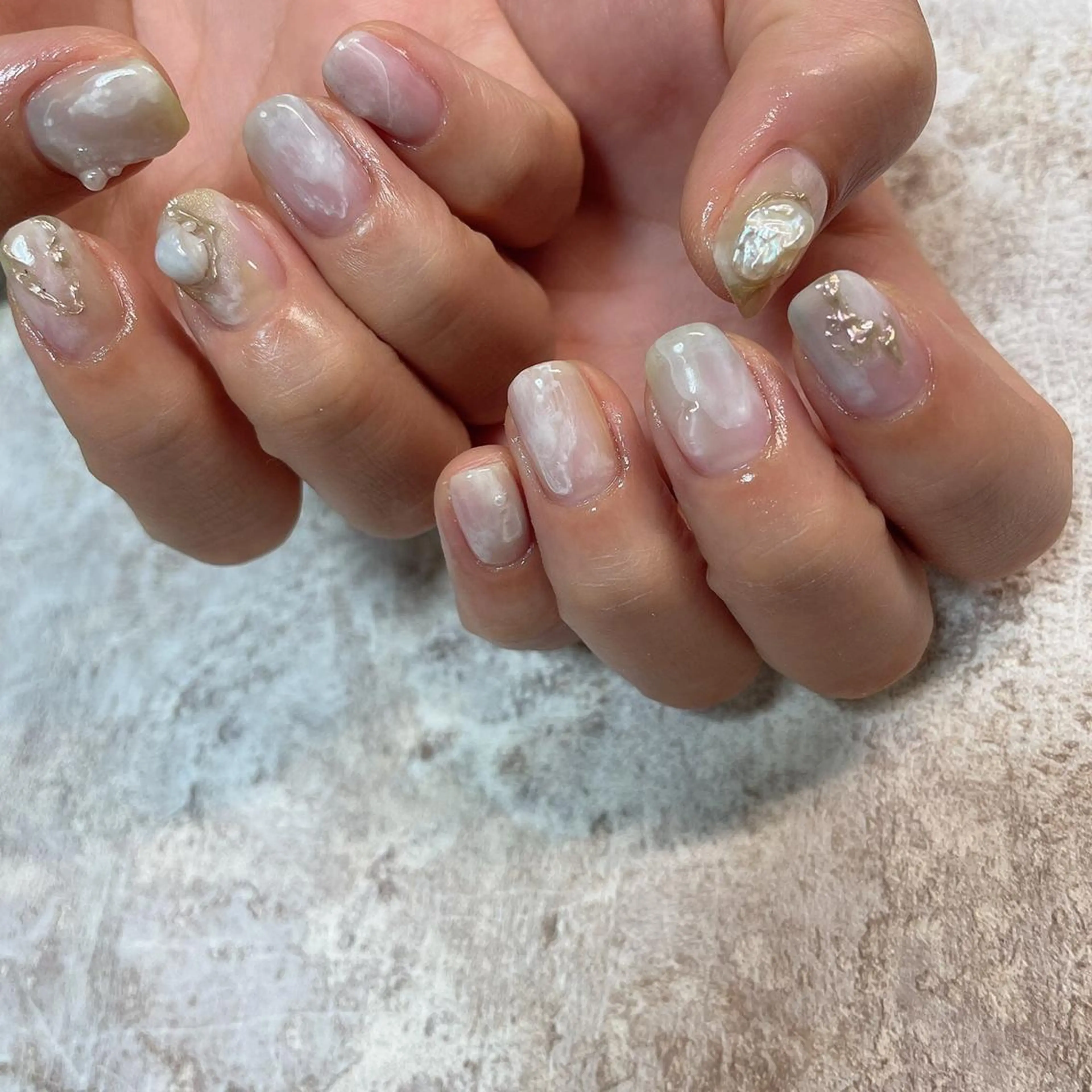 ネイル 卒業式 ハンドネイル lilbondir. chiharuのネイルデザイン