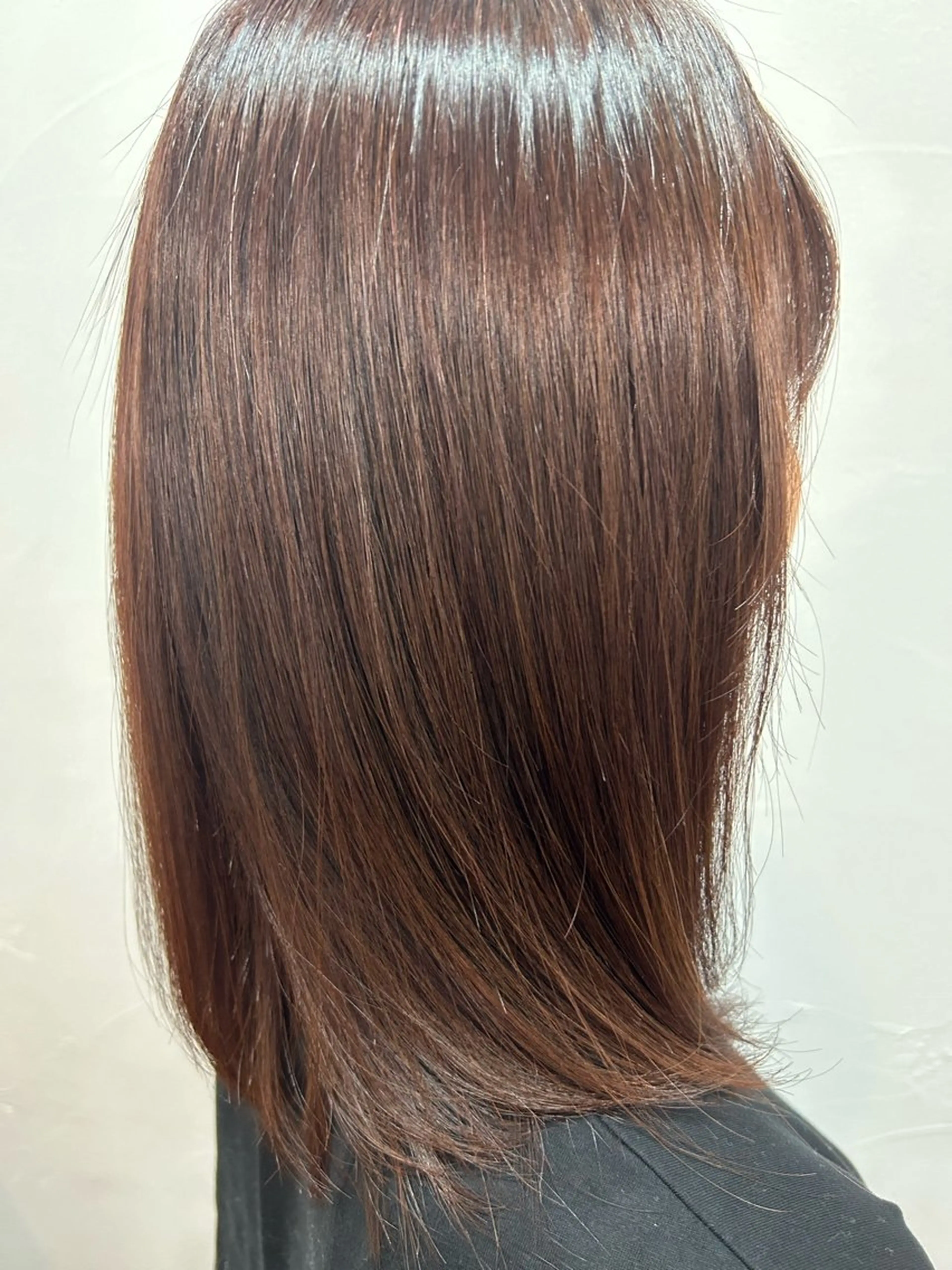 ミディアム カラー ベージュカラー ピンクカラー ピンクベージュ LaRuelle🦩 康本♦️髪質改善♦️のヘアスタイル