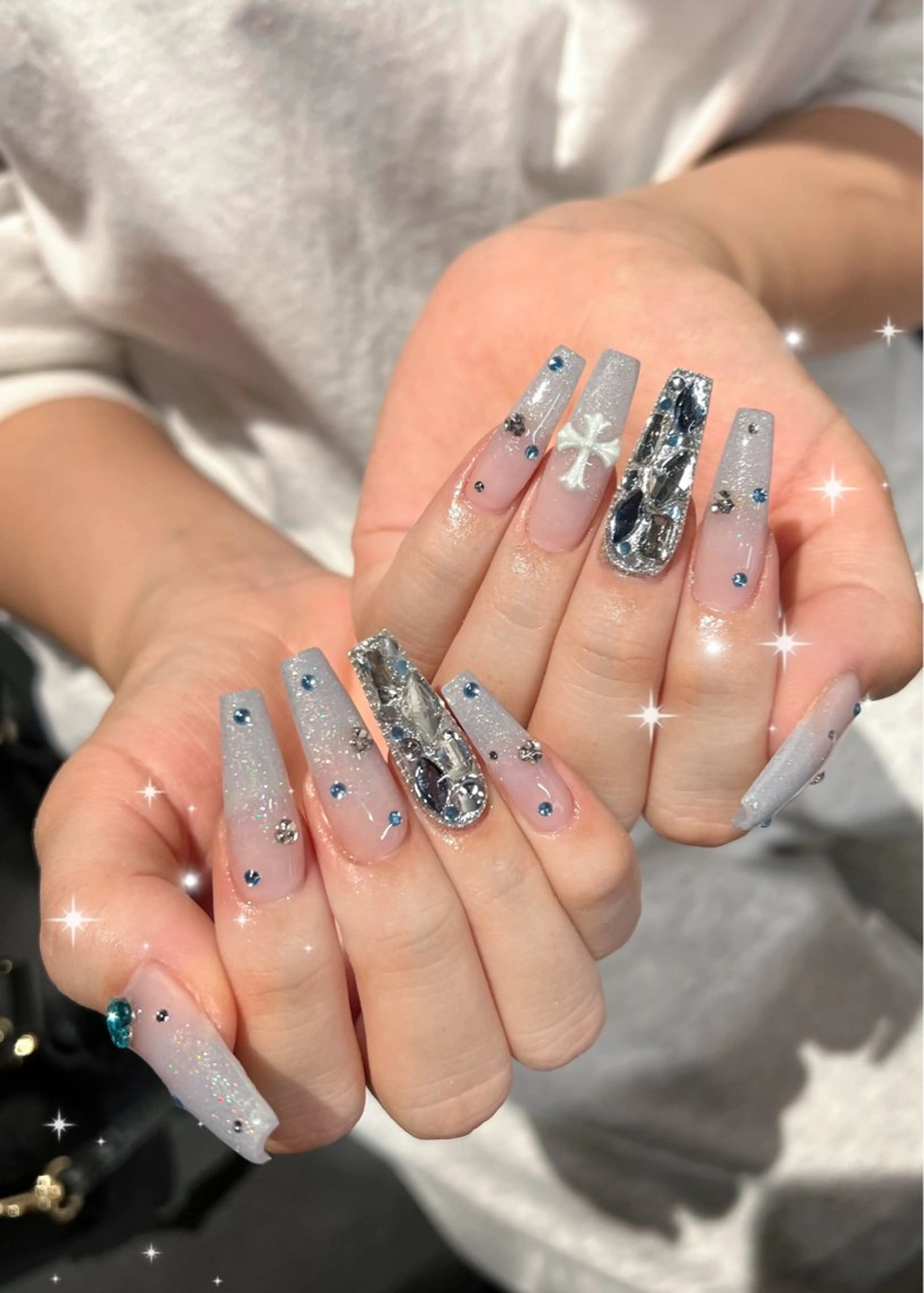 ネイル グラデーション 持ち込み スカルプネイル ハンドネイル Kobayashi Komugiのネイルデザイン